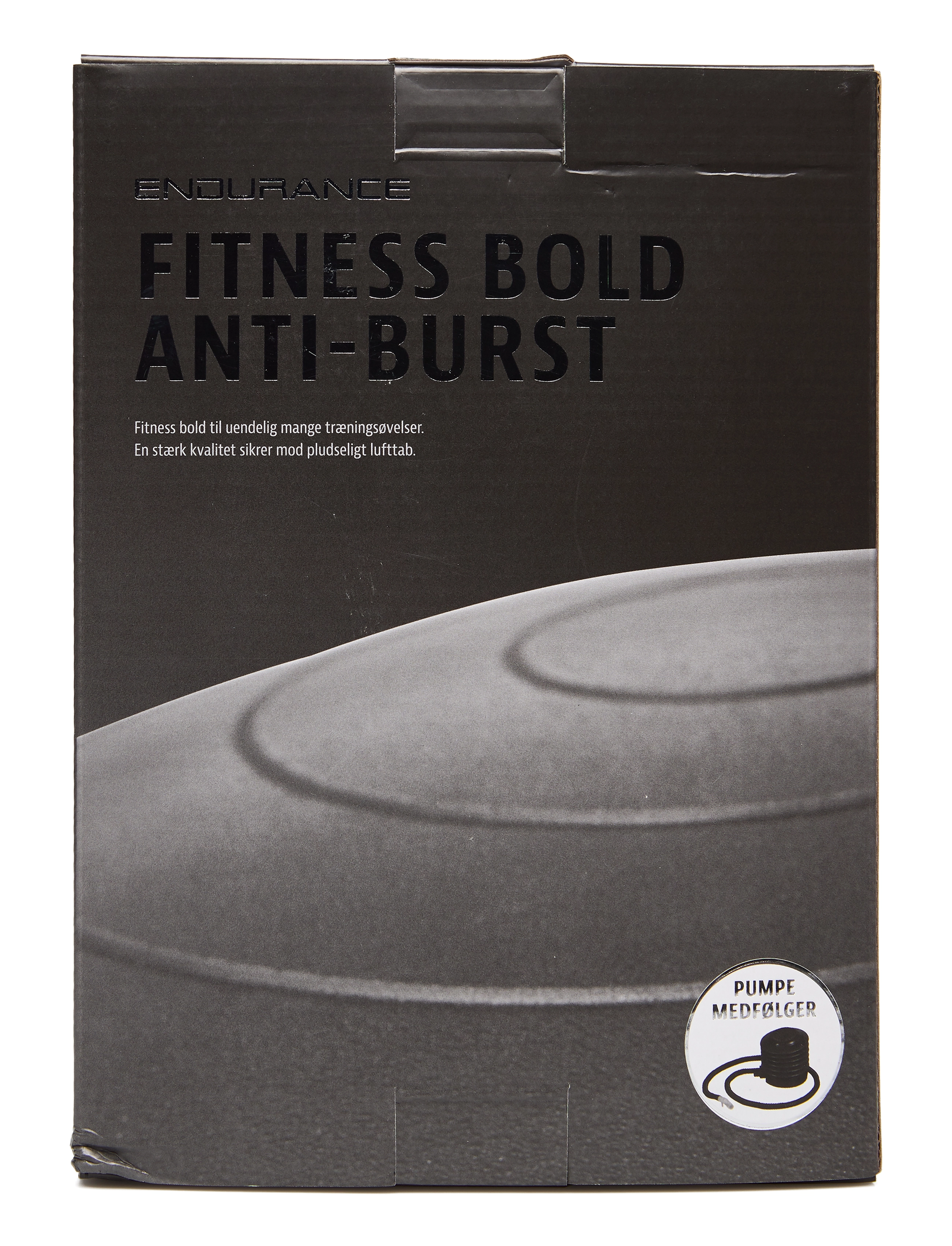 Endurance Gym Ball 65 Cm, Mænd, Anti-Burst Fitness Bold, Grå, Str: 65 CM