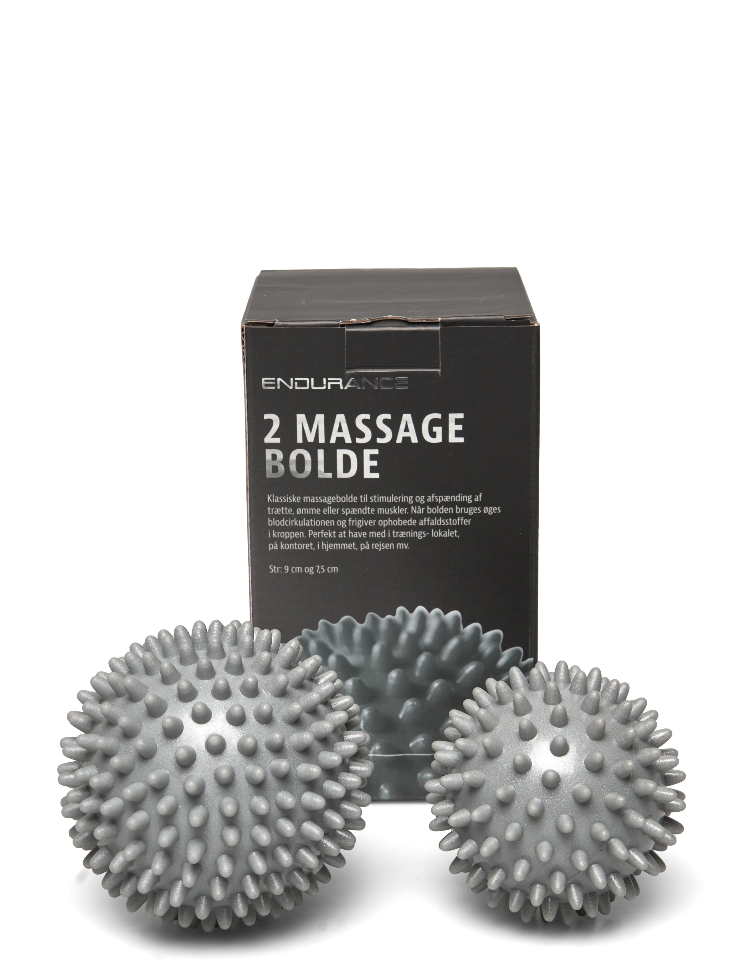 ENDURANCE Hard Massage Ball 2 Pcs Silber - One Size - Damen