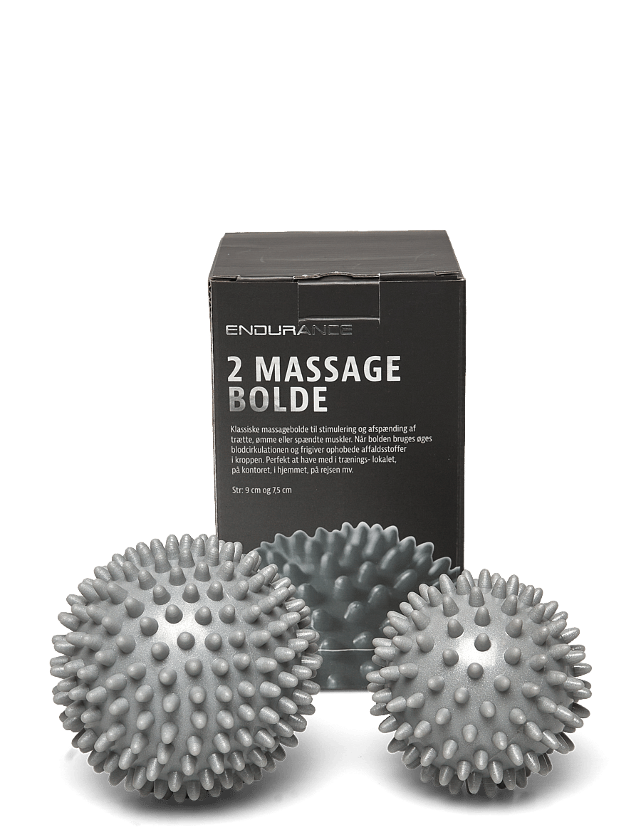 Endurance - Hard massage ball 2 pcs - wałki piankowe i piłki do masażu - silver - 0