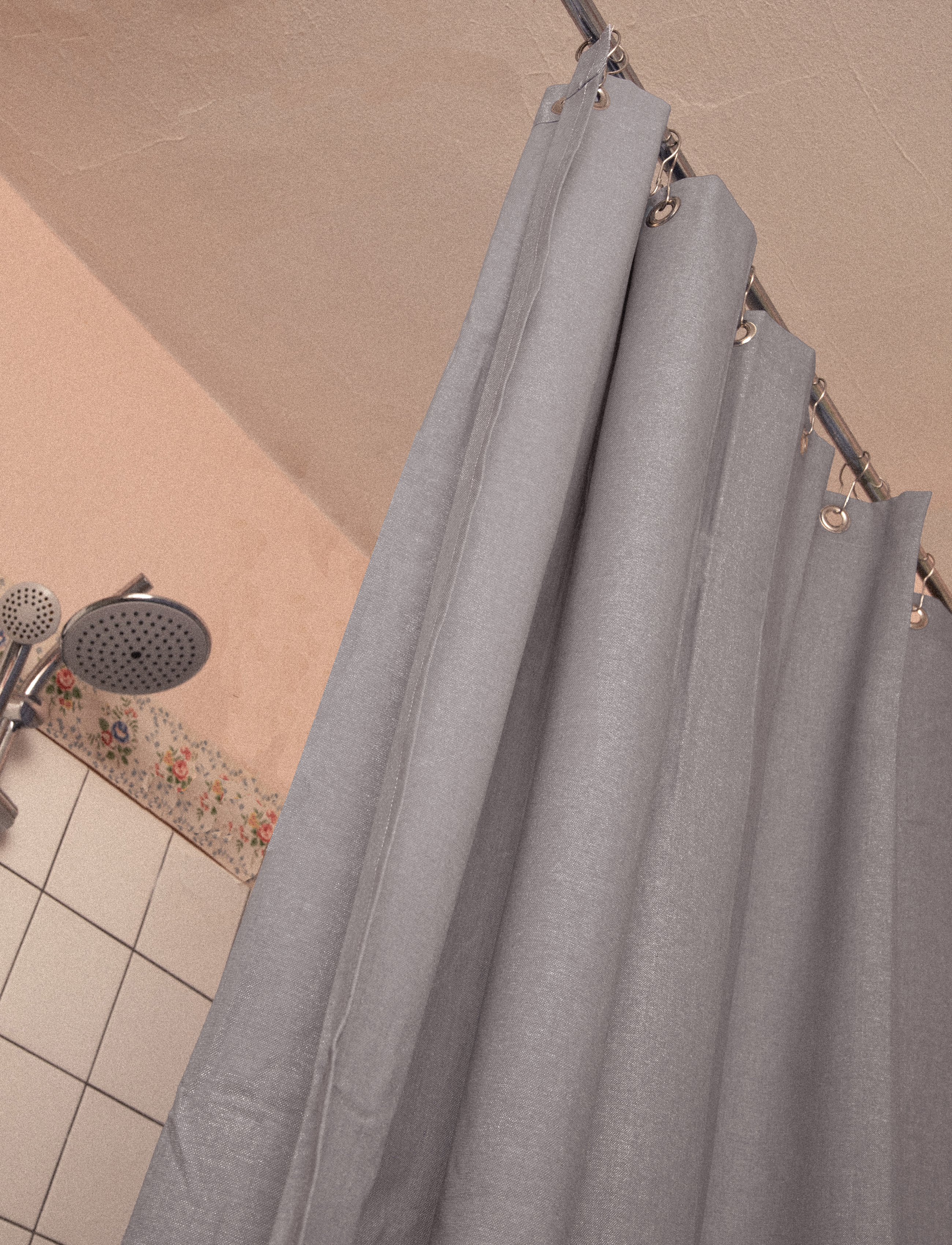 Engholm Textiles Frida Badeforhæng, 180X200 cm, Bathroom Textiles, Grau - Shower Curtains, Homeware