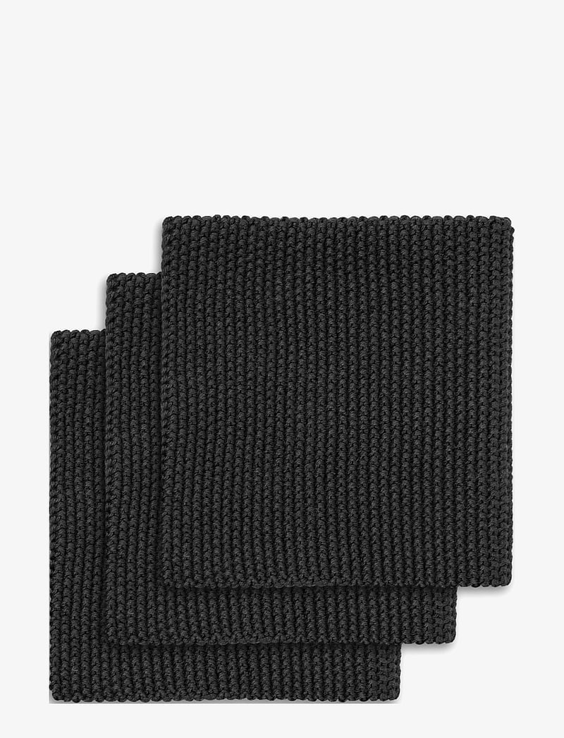 Engholm Textiles - LINE DISHCLOTH - dishcloths & brushes - black - 0