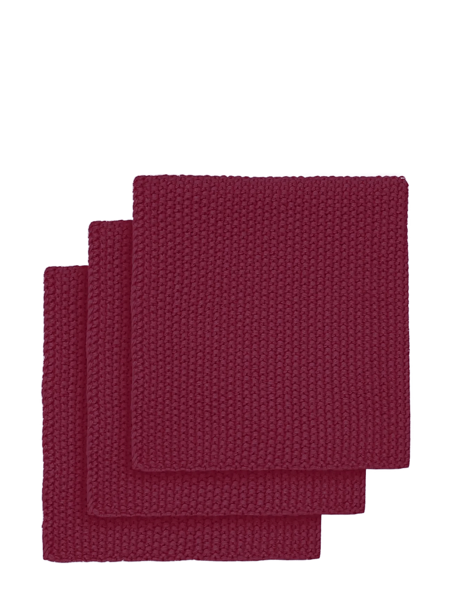 Engholm Textiles - LINE DISHCLOTH - indų šluostės ir šepečiai - bordeaux - 0