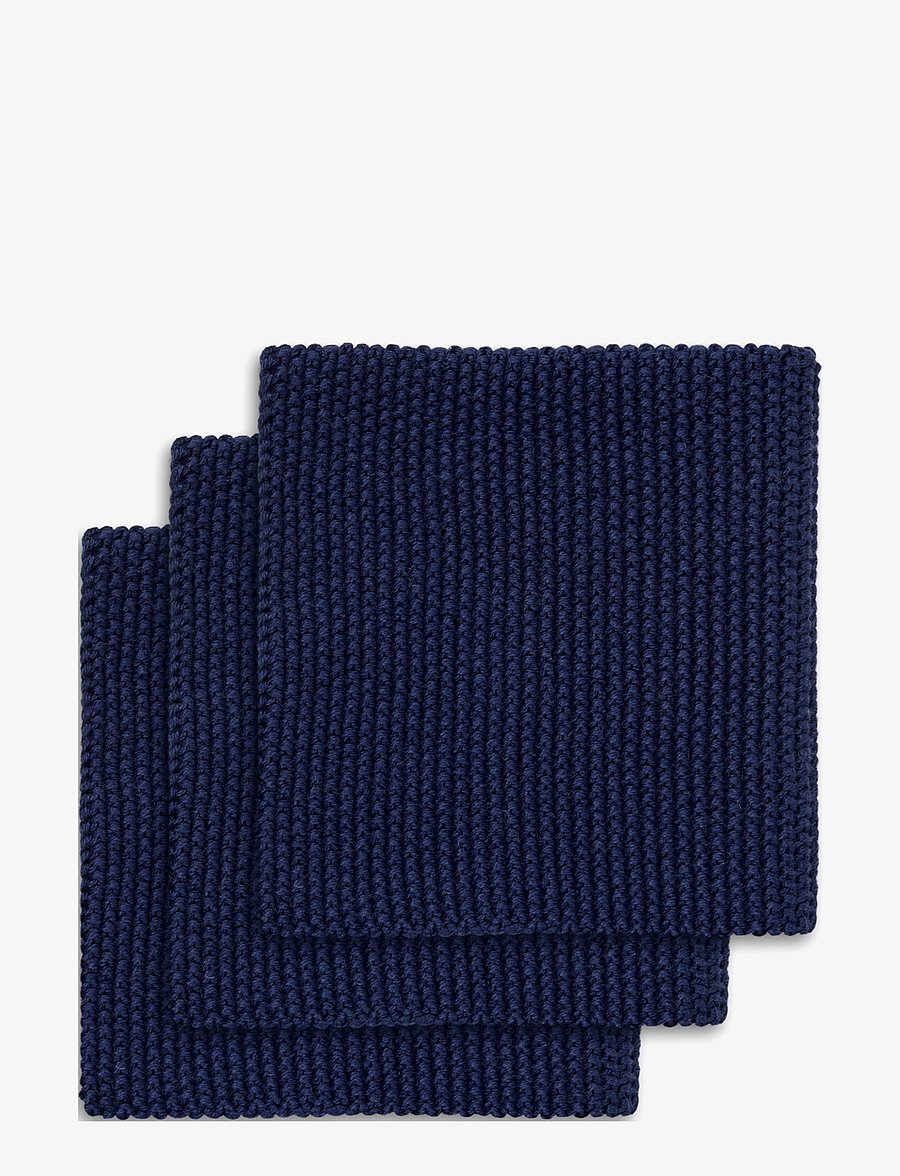 Engholm Textiles - LINE DISHCLOTH - indų šluostės ir šepečiai - navy - 0