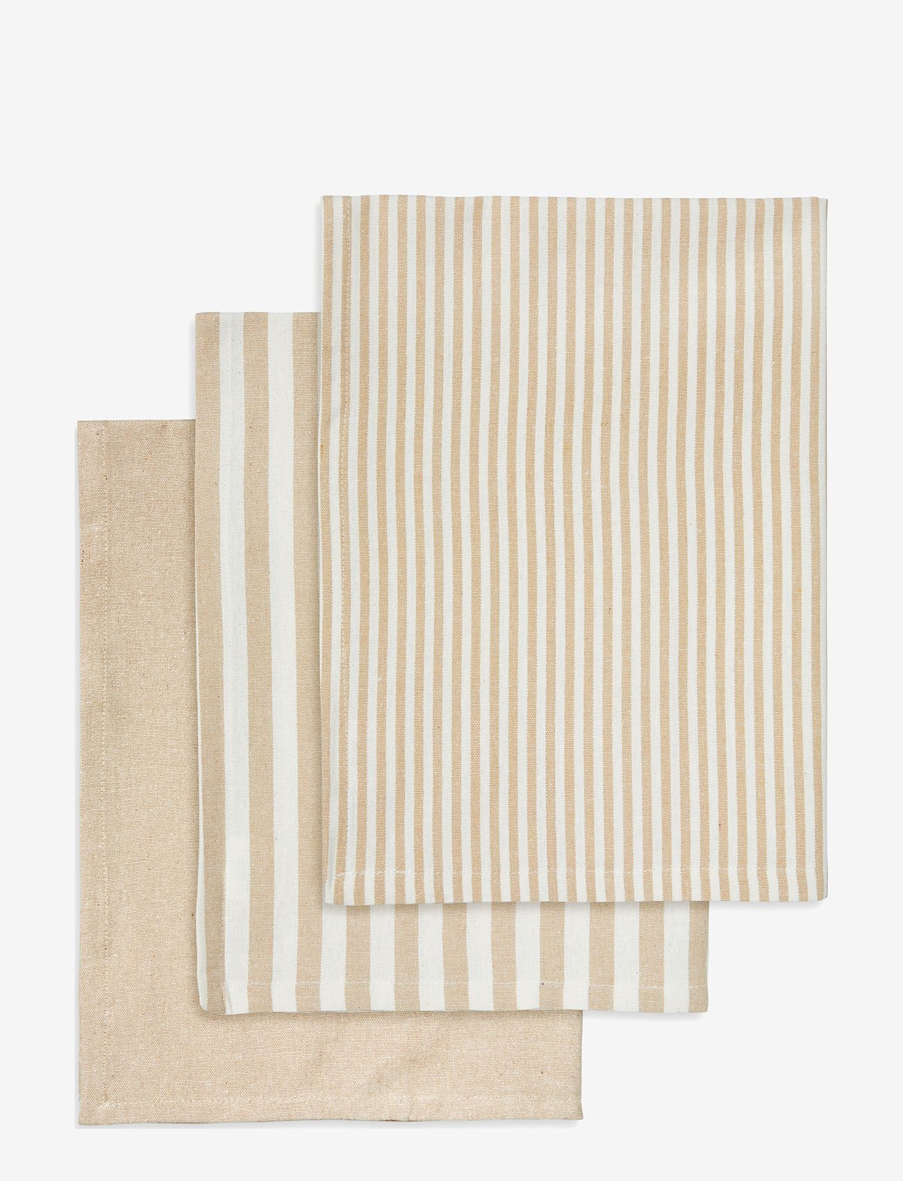 Engholm Textiles - TEA TOWELS RECYCLE - küchenhandtücher - beige - 0