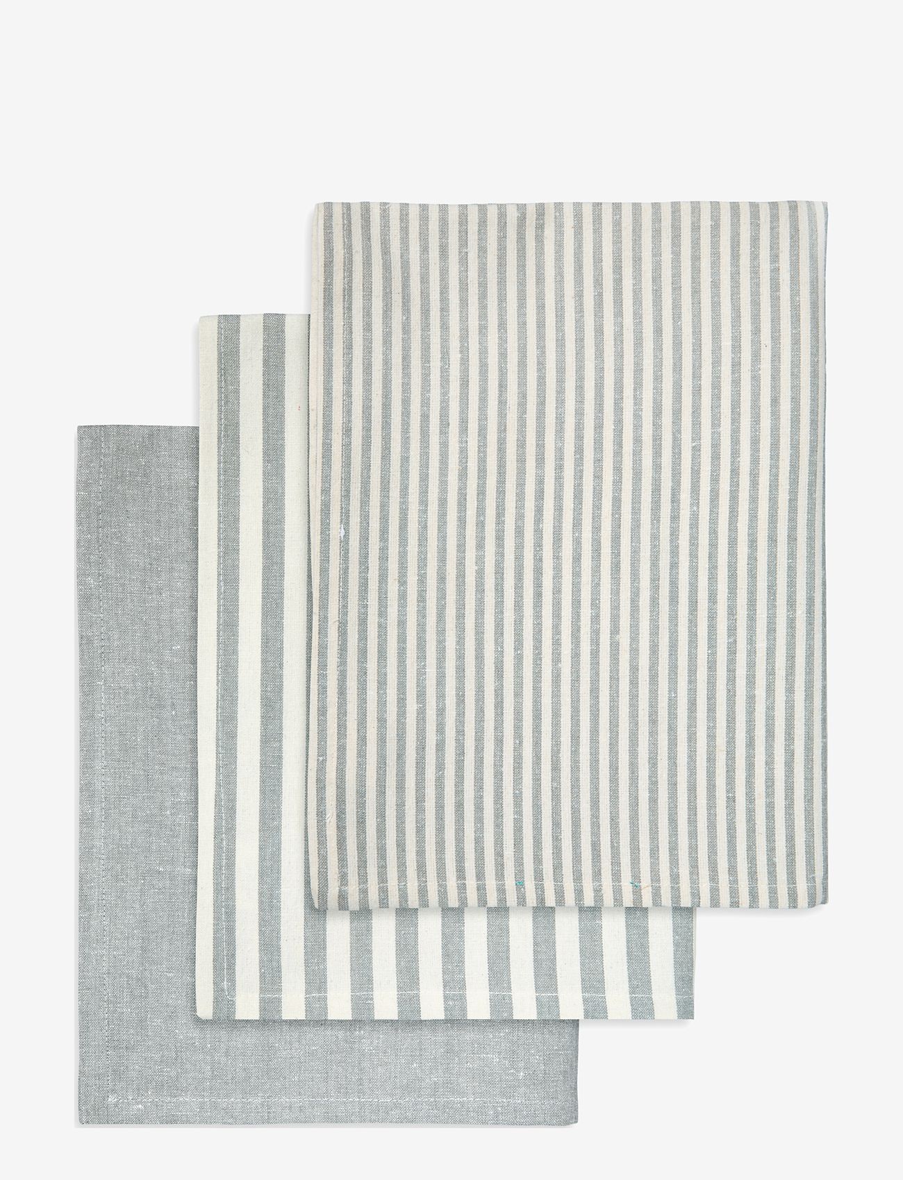 Engholm Textiles - TEA TOWELS RECYCLE - köögirätikud - light grey - 0
