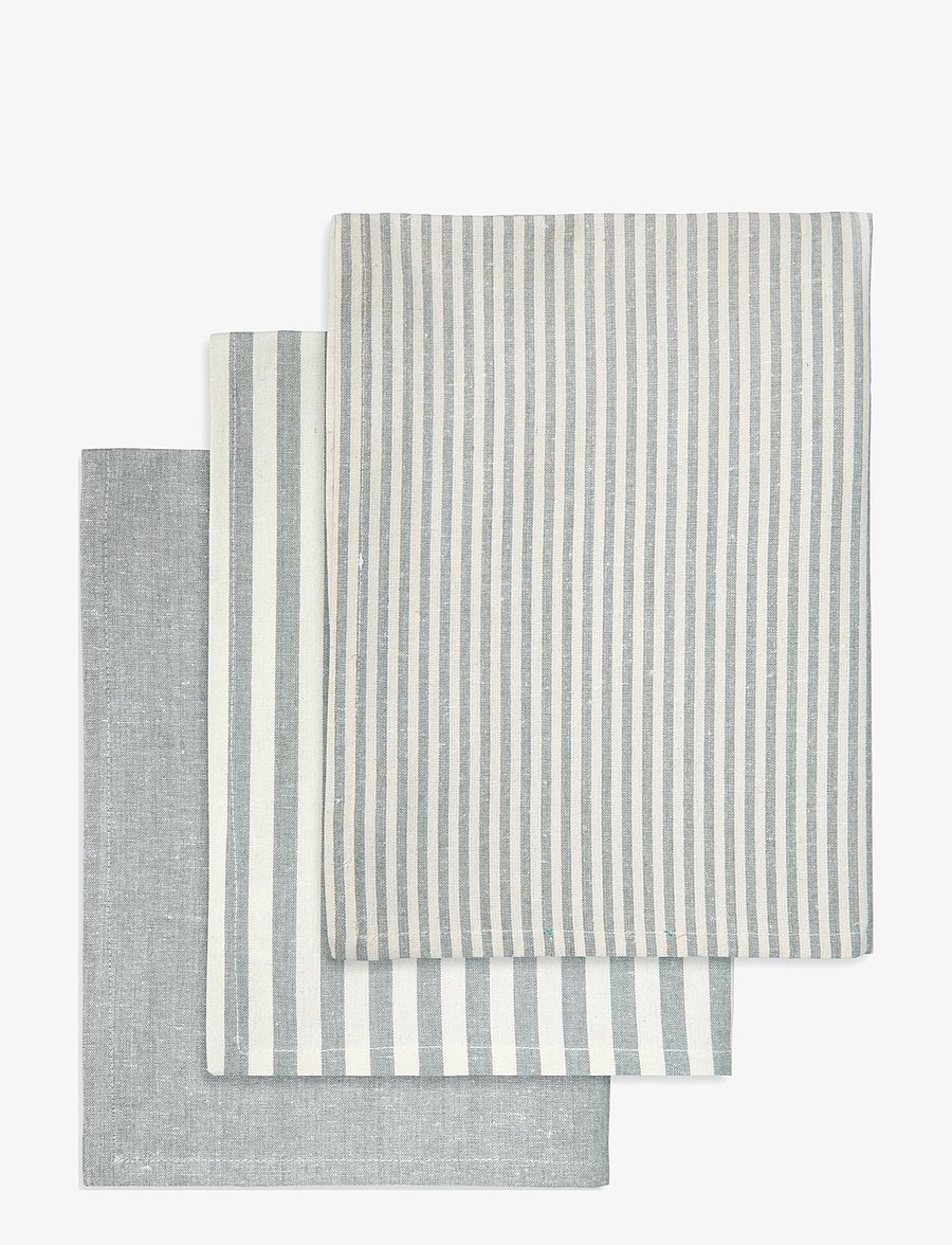 Engholm Textiles - TEA TOWELS RECYCLE - köögirätikud - light grey - 0