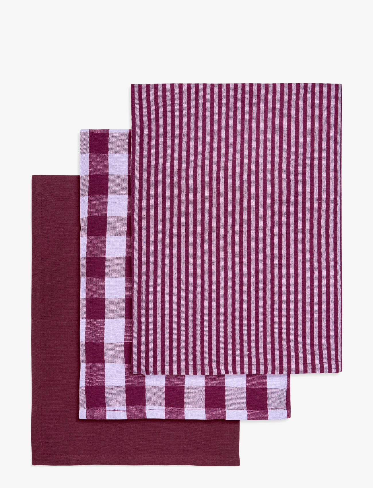 Engholm Textiles Tea Towels Recycle, 50X70 cm, Kitchen Textiles, Burgunderrot - Towels, Homeware