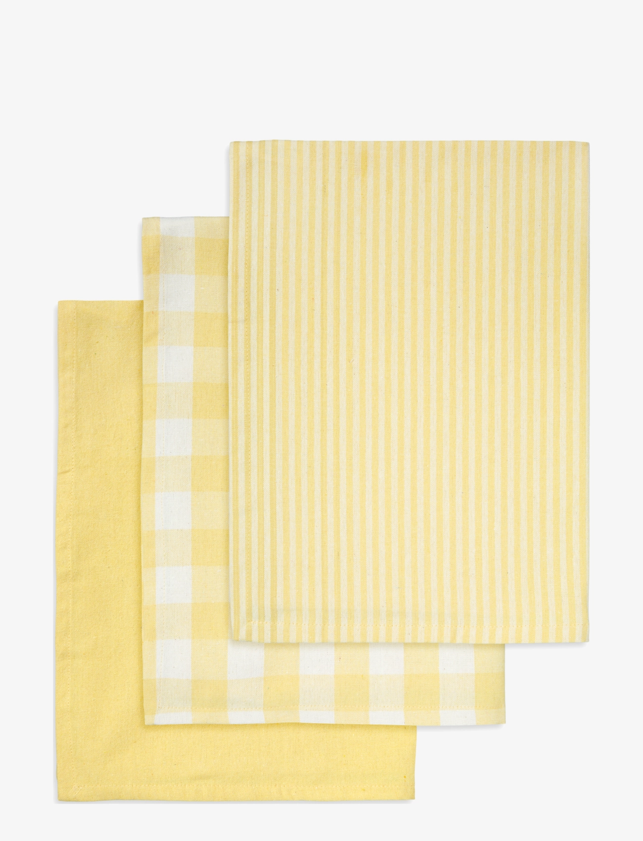 Engholm Textiles TEA TOWELS RECYCLE - Engholm Textiles - YELLOW / yellow
