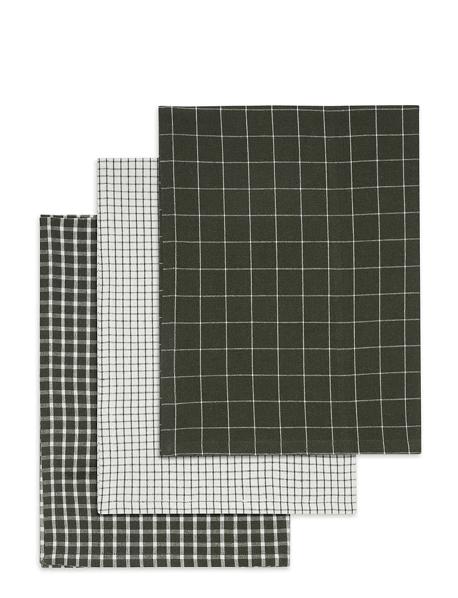 Engholm Textiles - Petit viskestykker recycle - virtuviniai rankšluosčiai - army grØn - 0