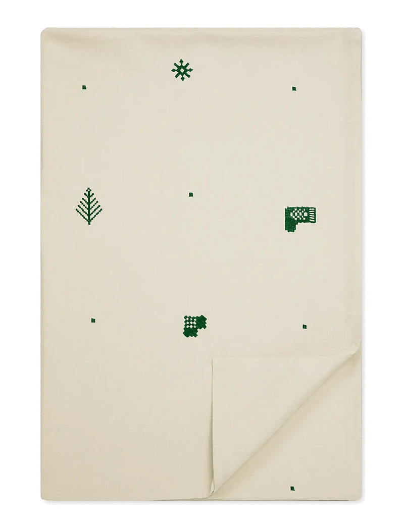 Engholm Textiles - JULEDUG JULIA BRODERET - osta hinna alusel - gren - 0