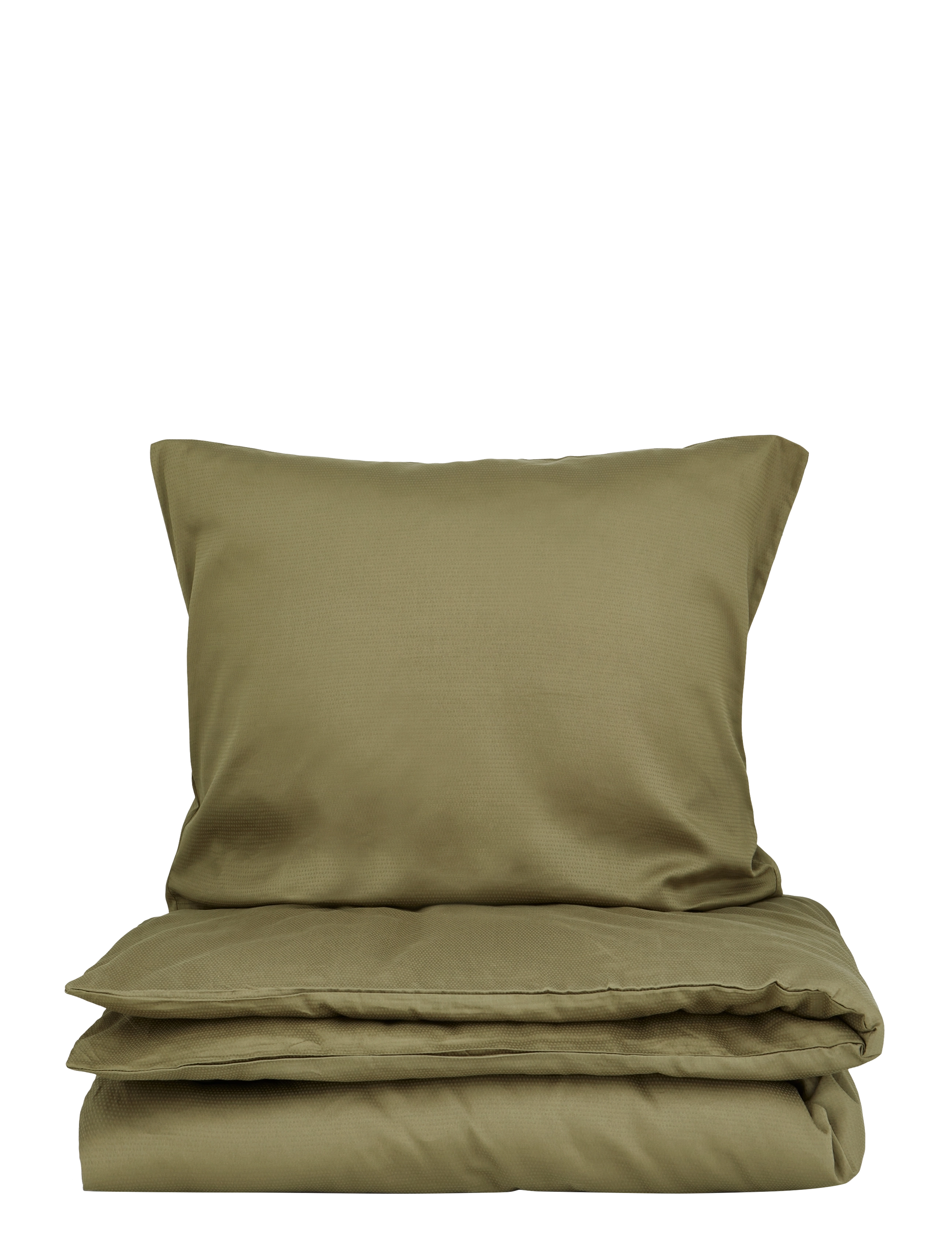 Engholm Textiles LUNA DOBBY - Soveværelsestekstiler - ARMY GREEN / green
