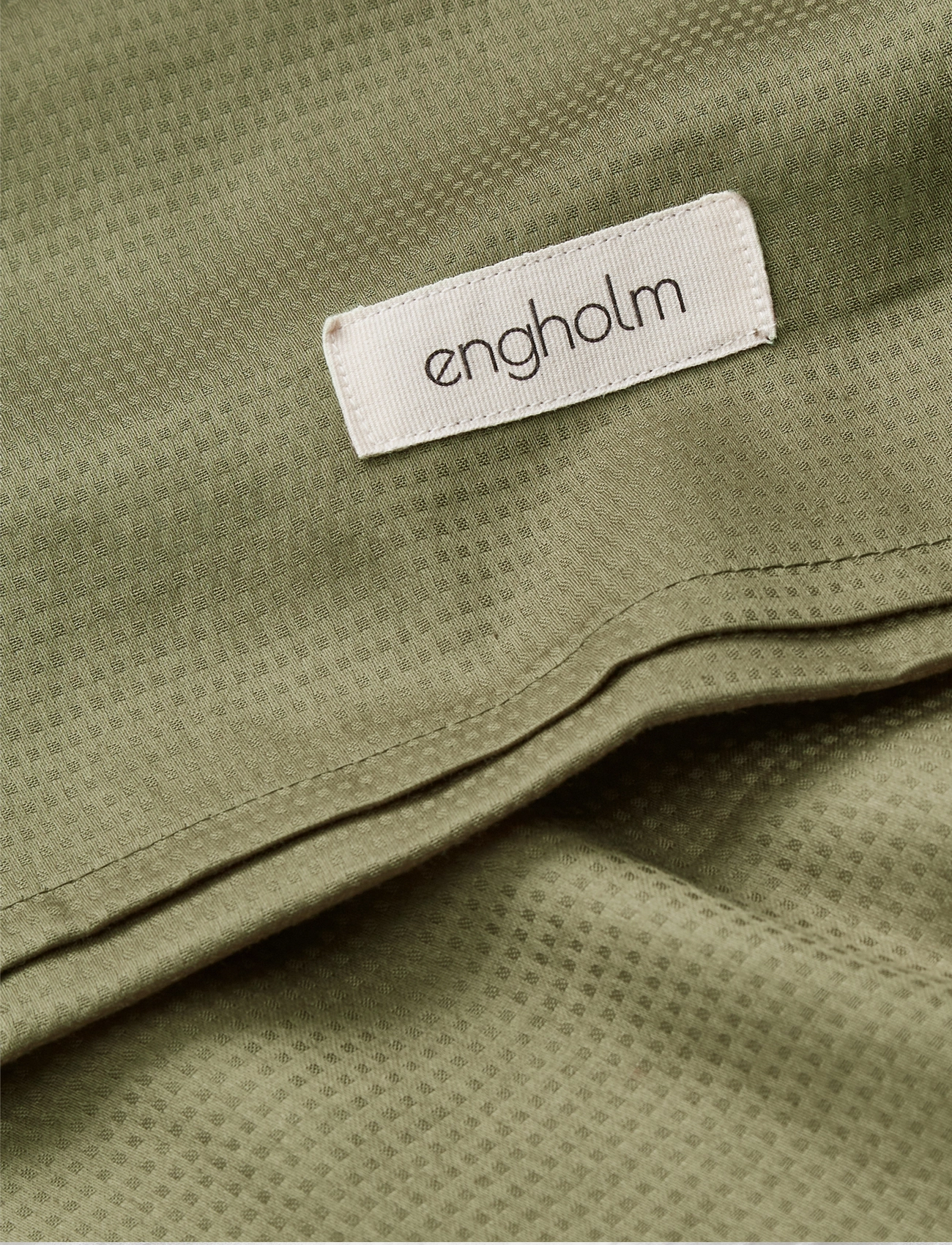 Engholm Textiles - LUNA DOBBY - sengesæt - army green - 1