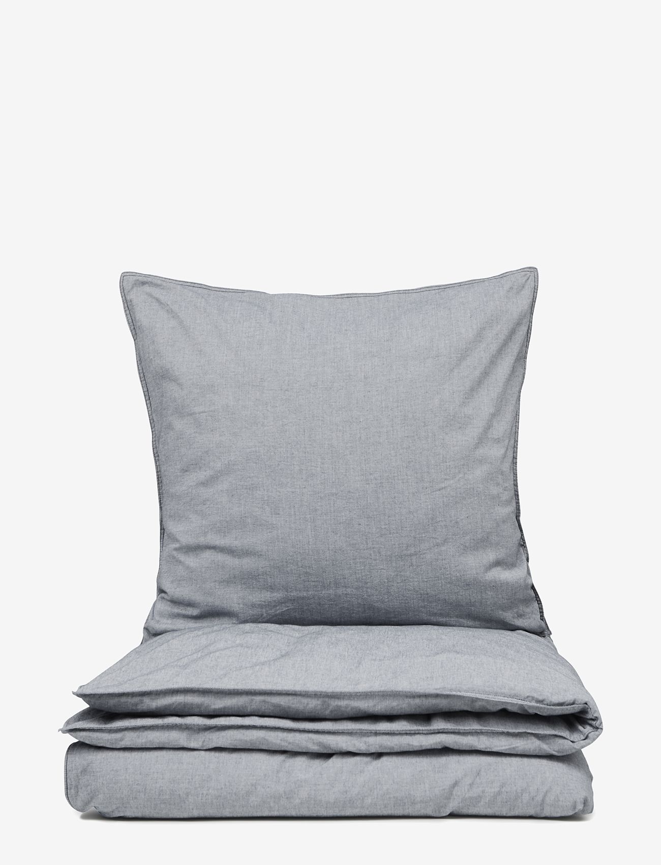 Engholm Textiles - Mille recycle chambrey - sengesæt - dark grey - 1