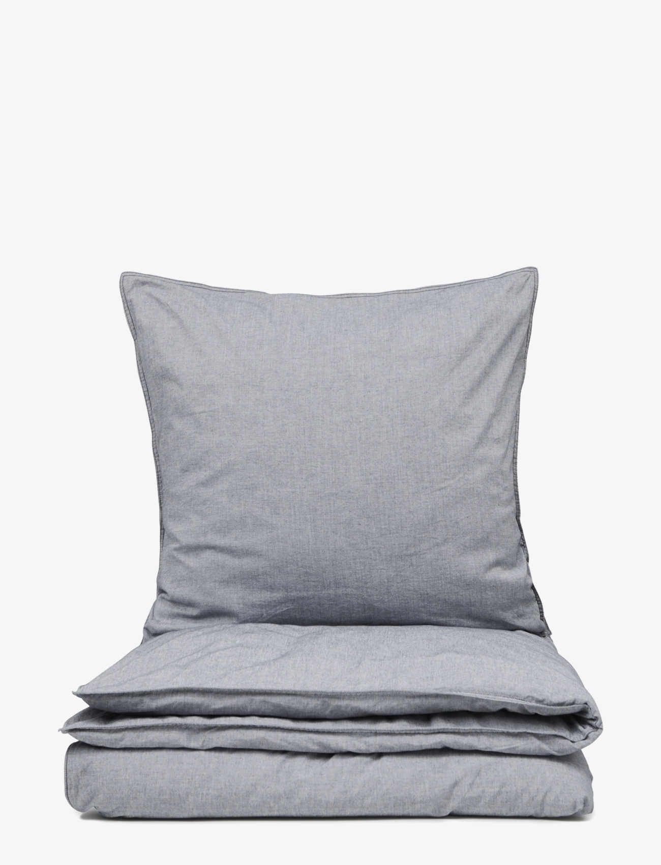 Engholm Textiles Mille recycle chambrey - Engholm Textiles - DARK GREY / grey