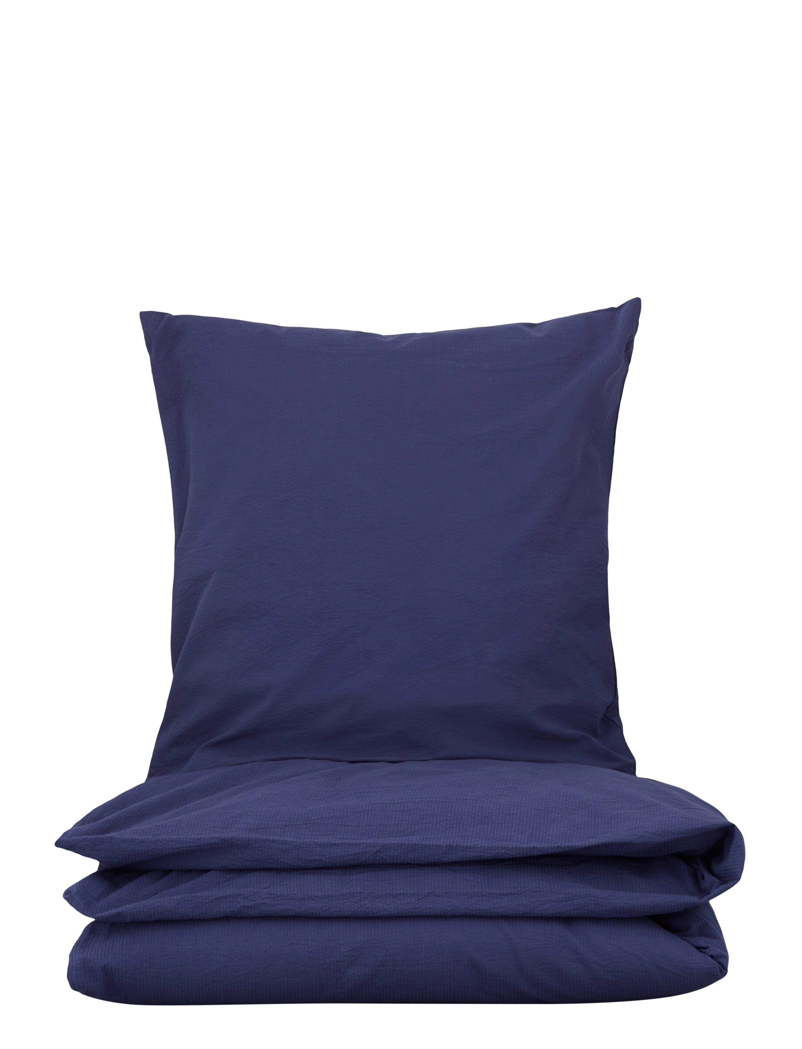 Engholm Textiles Emma Seersucker, 140X200;60X63 cm, Blue, Sengetekstiler > Dynebetræk, Unisex