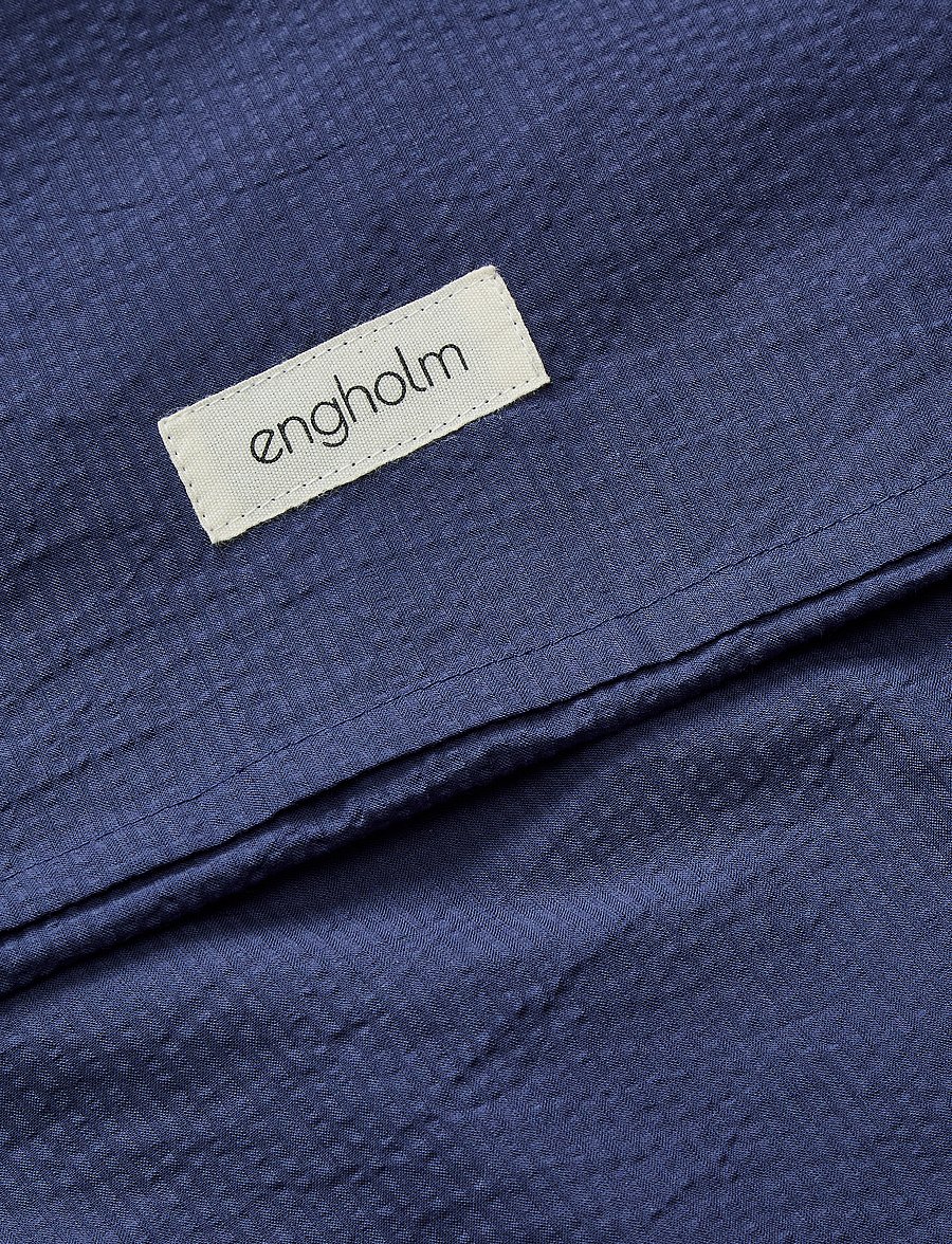 Engholm Textiles - EMMA SEERSUCKER - gultas veļas komplekti - dark blue - 1