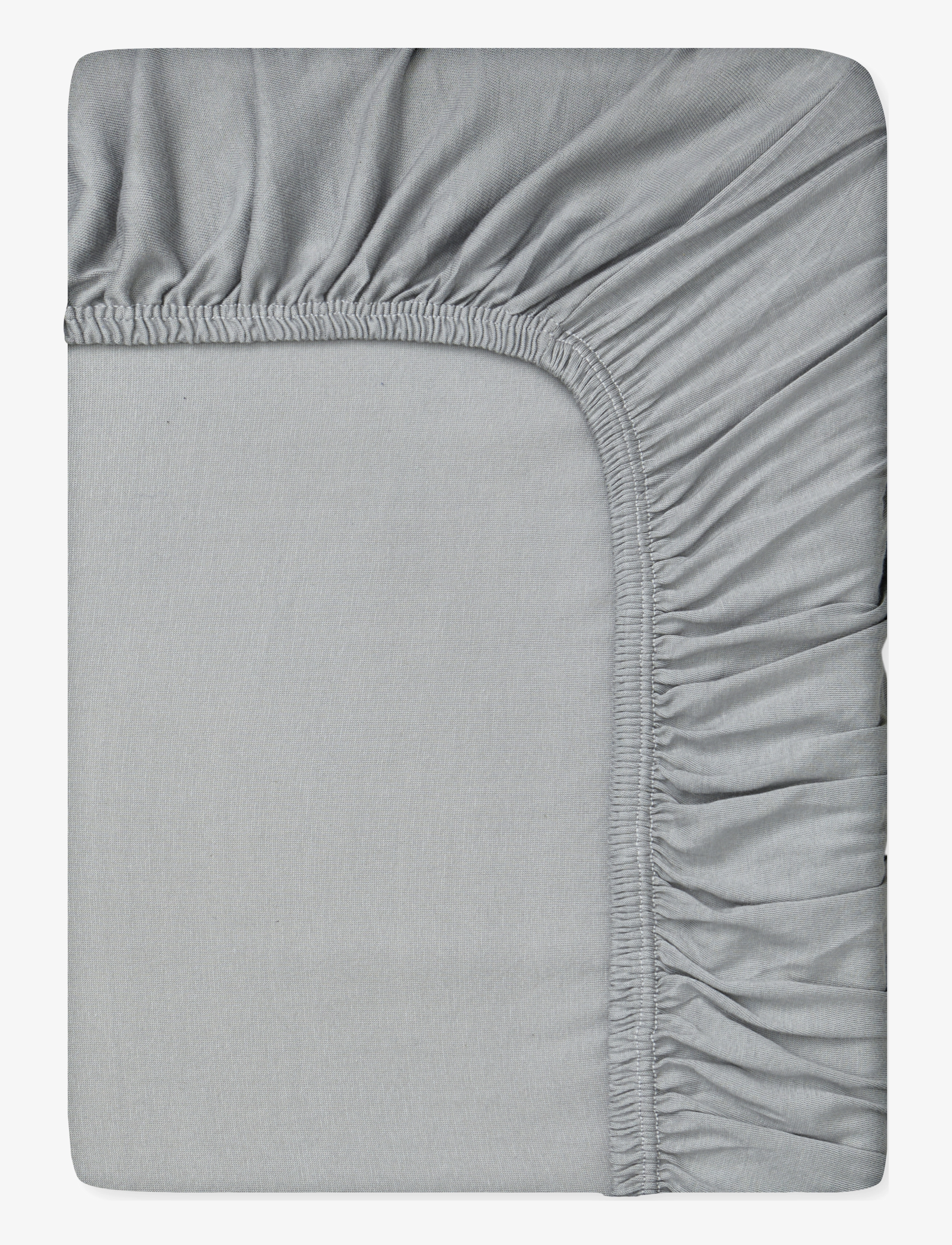 ENGHOLM TEXTILES Faconlagen Satin Grau - 160X210X30CM - Unisex