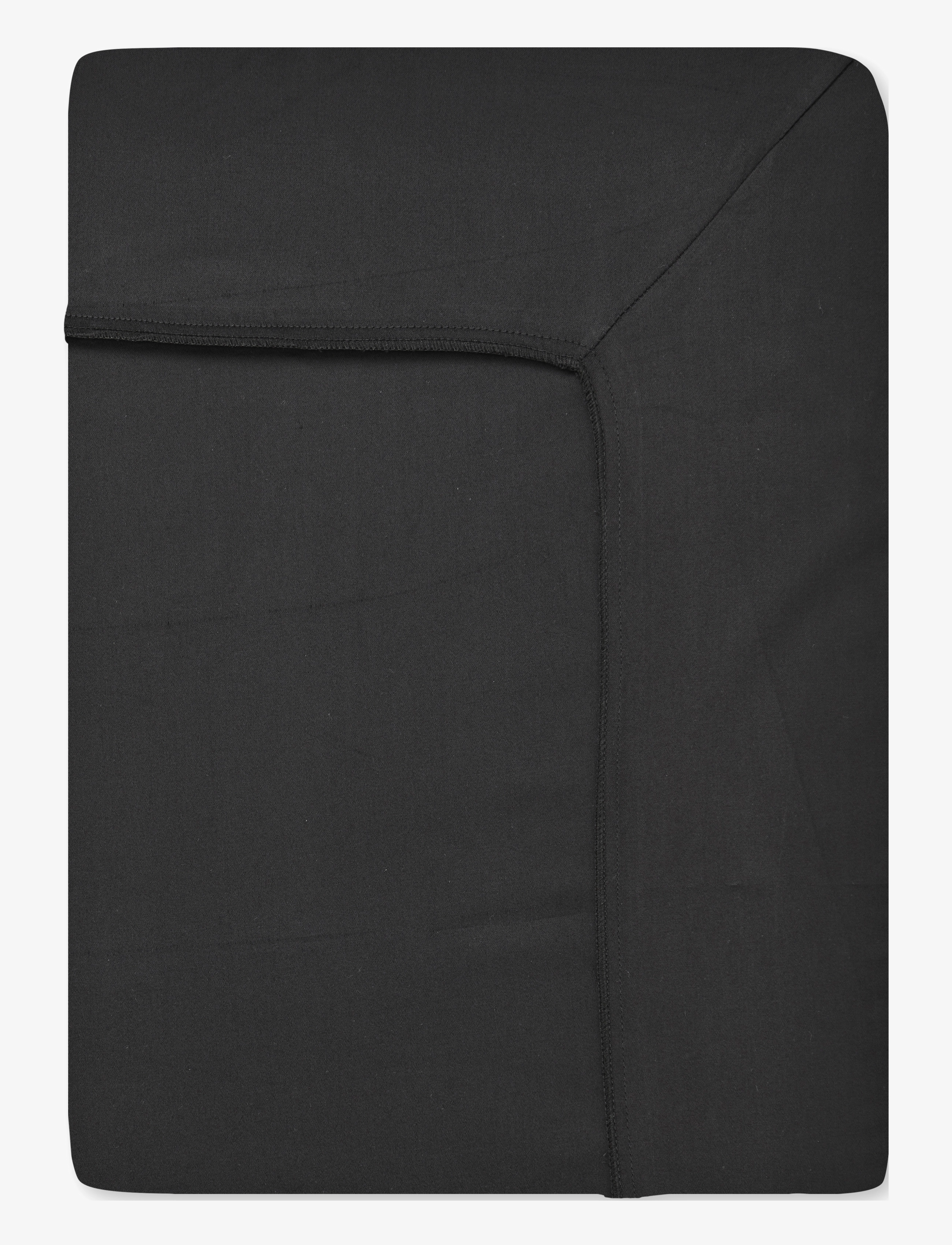 ENGHOLM TEXTILES Kuvertlagen Satin Schwarz - 160X200X25CM - Unisex
