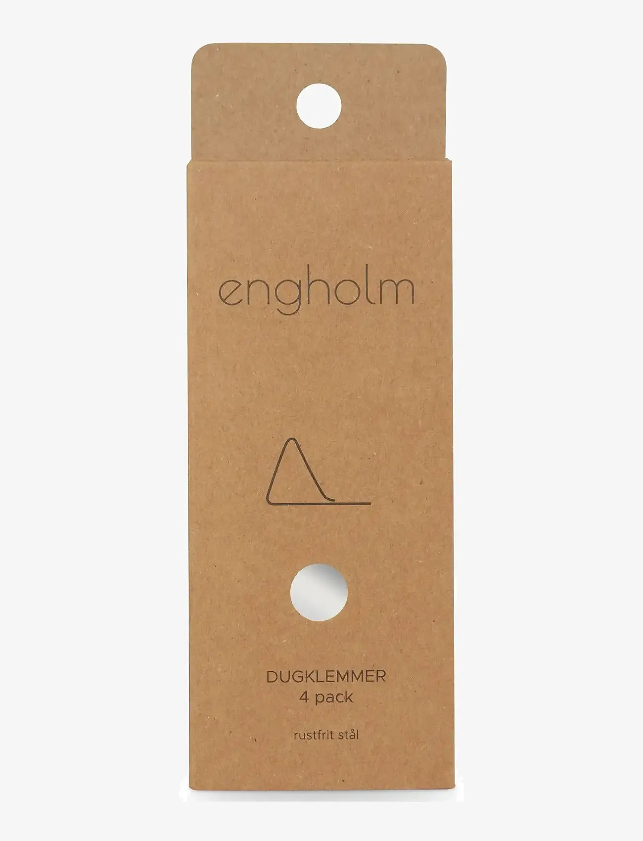 Engholm Textiles - Dugklemmer 4 stk. - tablecloths & runners - sØlv - 1