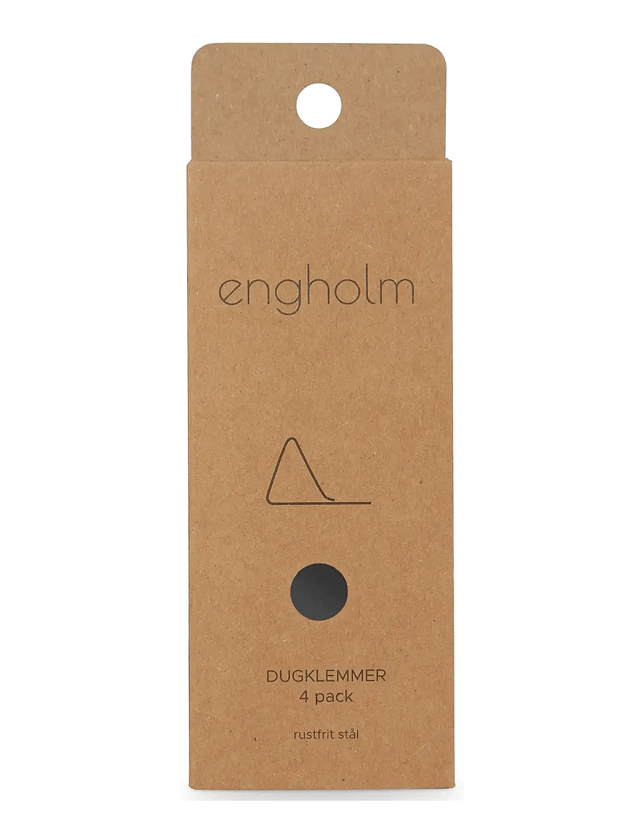 Engholm Textiles - Dugklemmer 4 stk. - staltiesės ir stalo takeliai - sort - 1