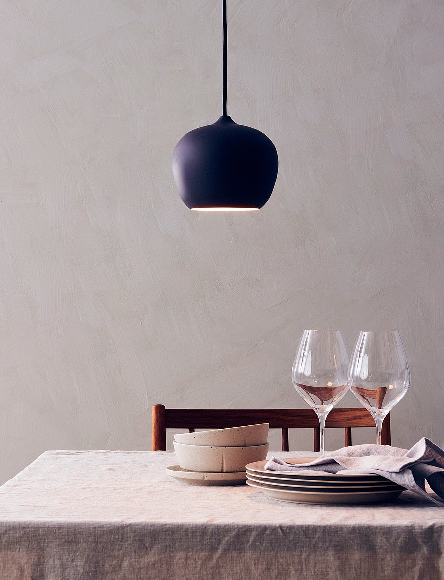 ENKEL LIVING - Apple small pendant - pakabinami šviestuvai - matt black - 0