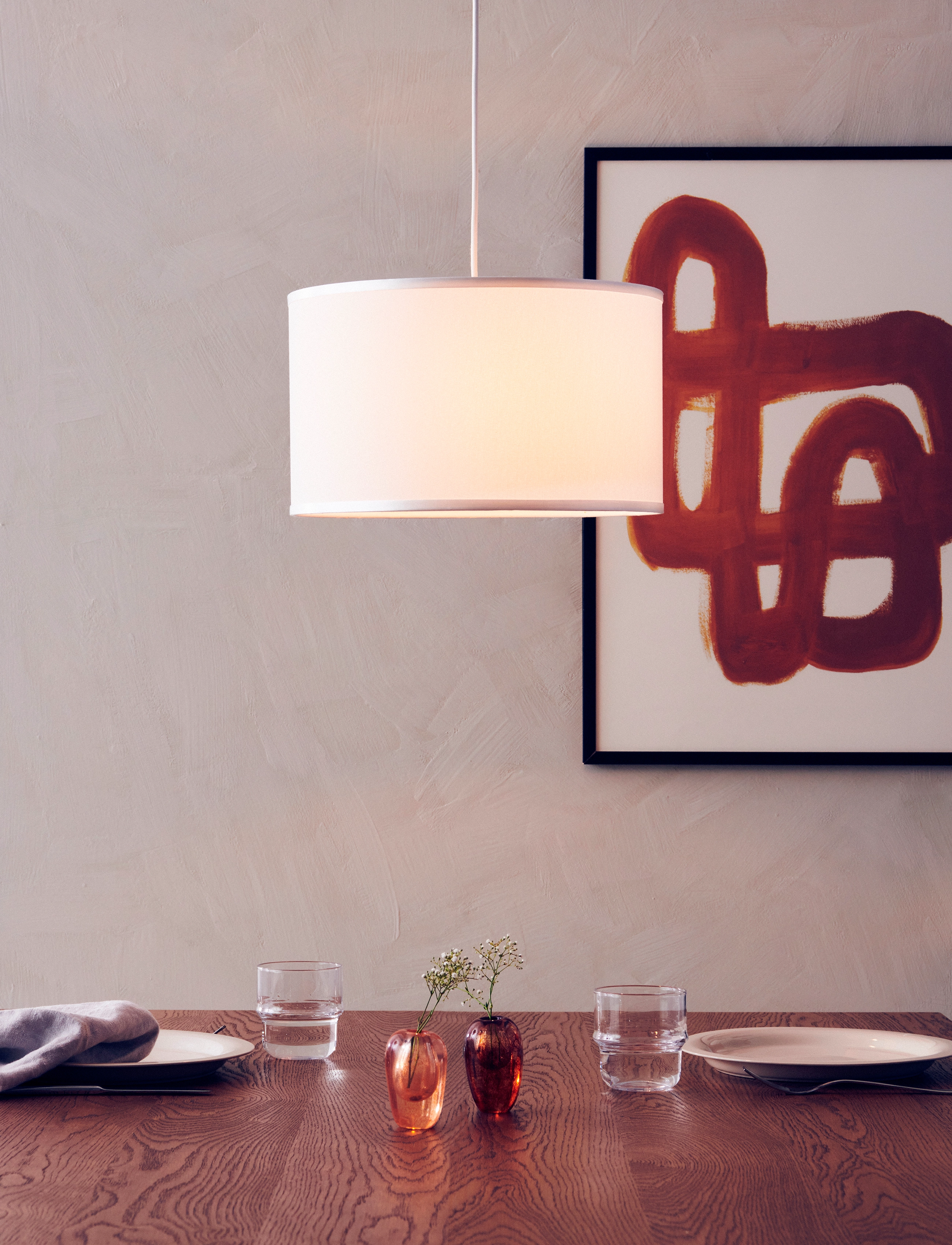 ENKEL LIVING - Flair Pendant - loftslamper - pure white - 2