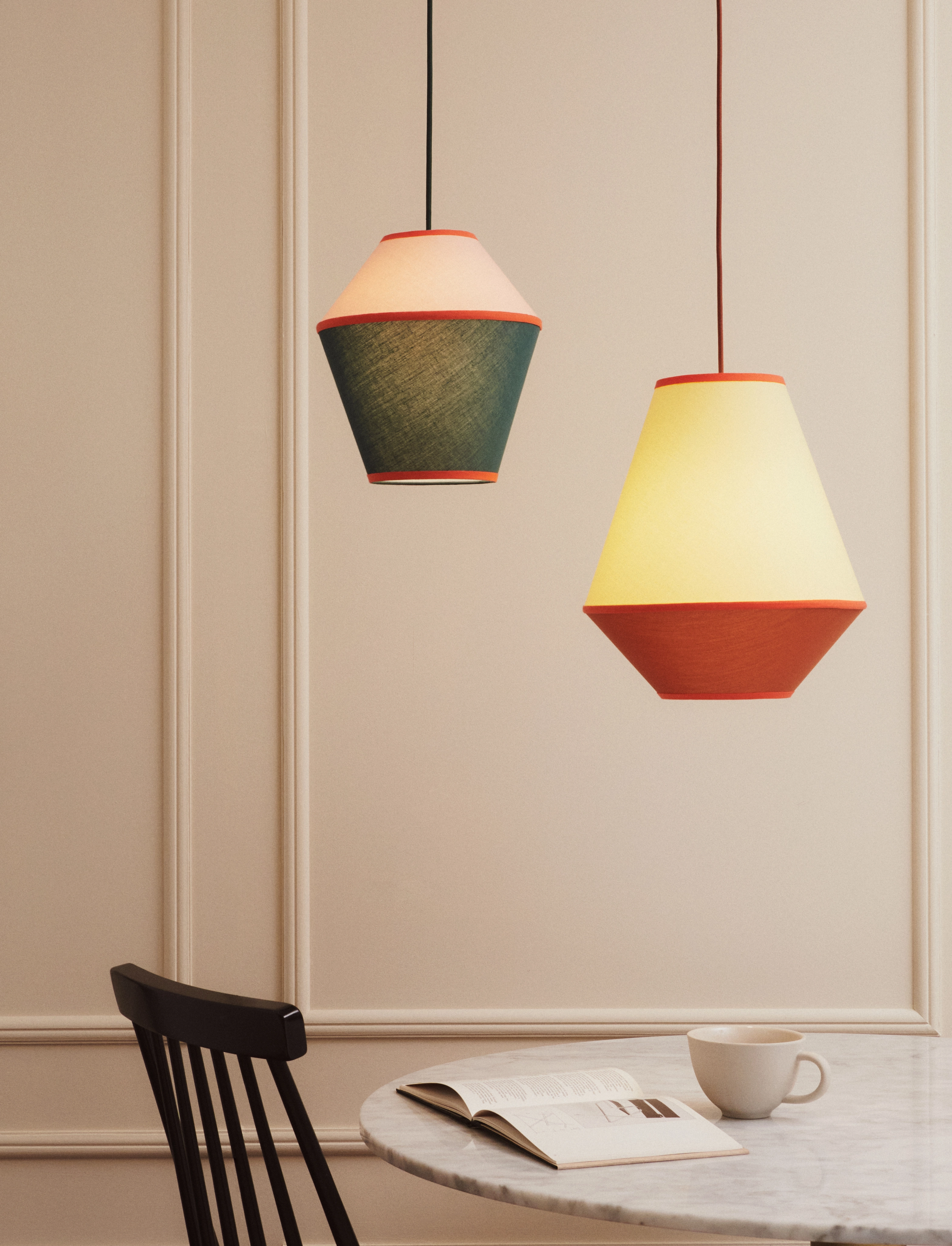 ENKEL LIVING - Strawberry Pendant - loftslamper - green, pink - 4