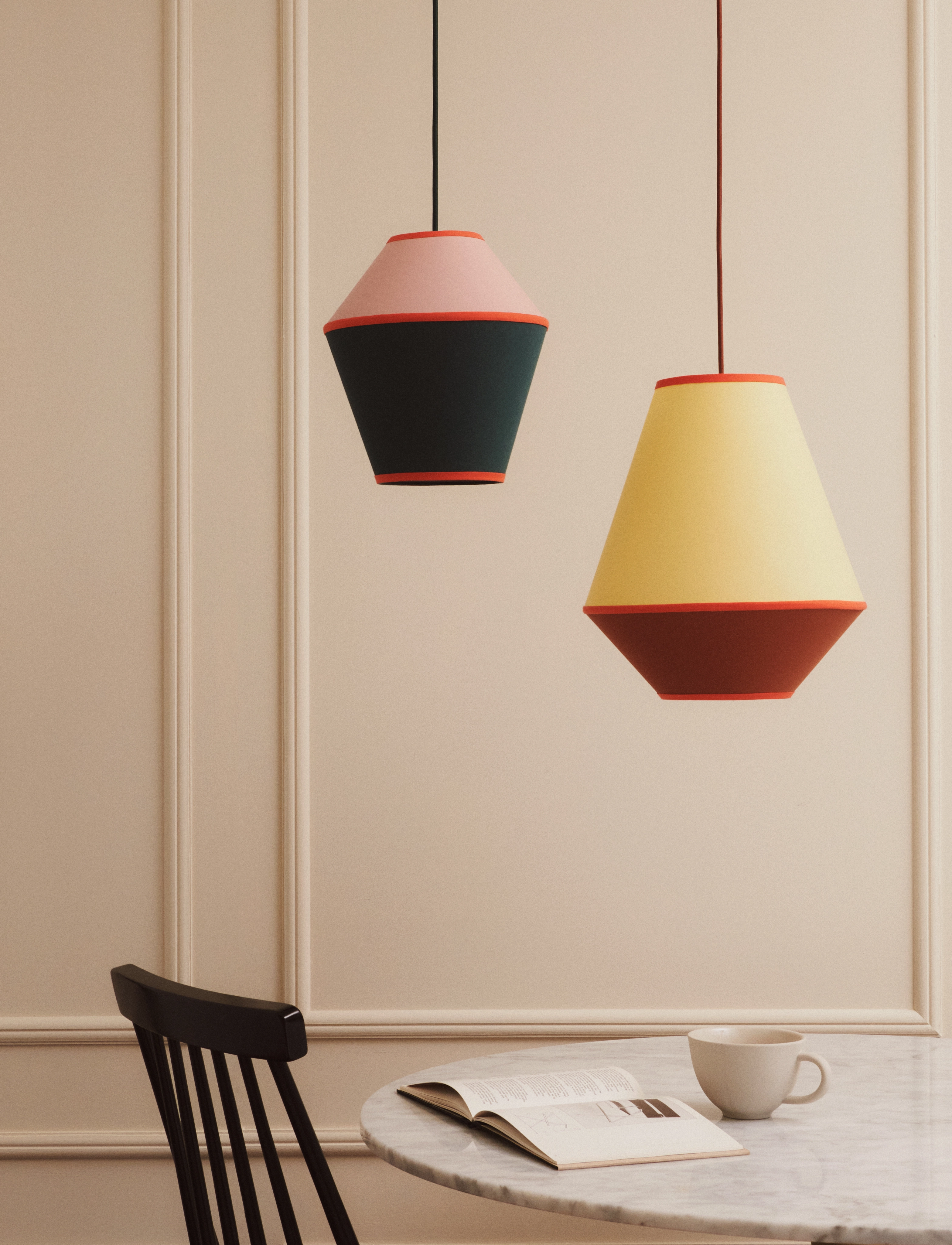 ENKEL LIVING - Strawberry Pendant - loftslamper - green, pink - 5