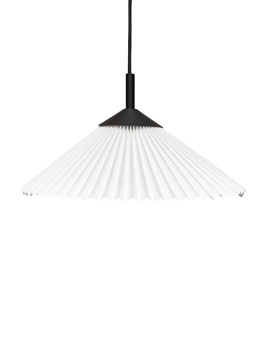 ENKEL LIVING - Cecil Pendant - pendellampen - matt black, white - 1