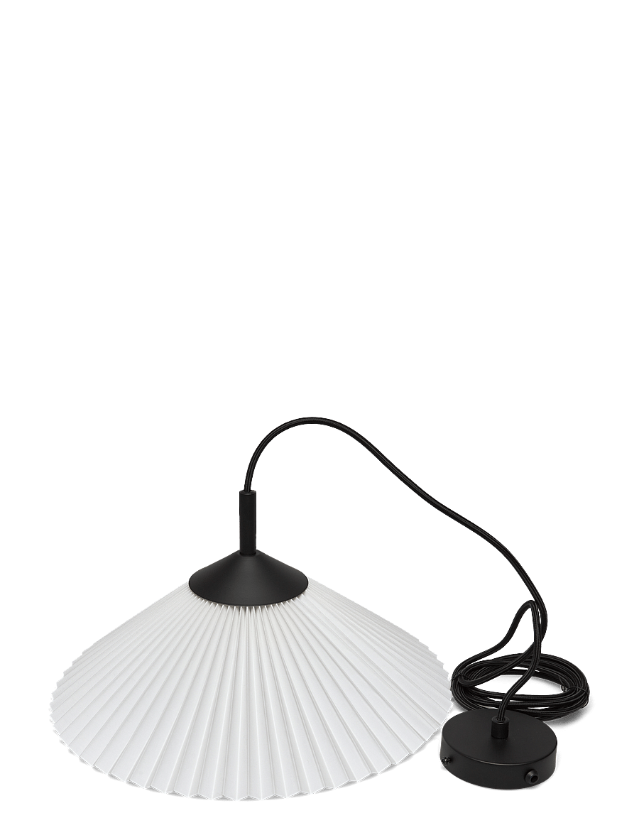 ENKEL LIVING - Cecil Pendant - pendellampen - matt black, white - 2