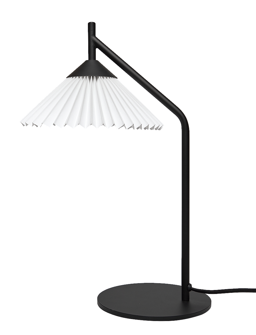ENKEL LIVING - Cecil Table Lamp - schreibtisch- & tischlampen - matt black, white - 1