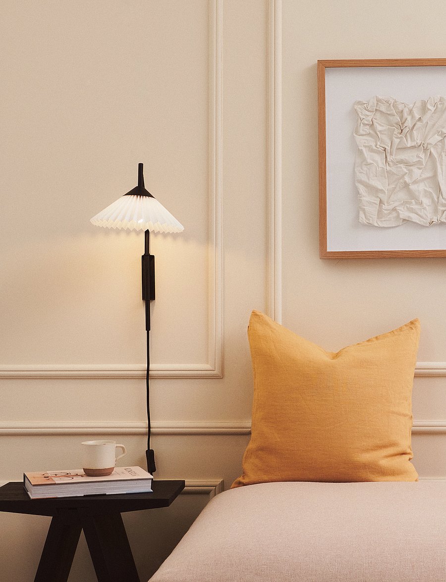 ENKEL LIVING - Cecil Wall Lamp - wandleuchten - matt black, white - 0