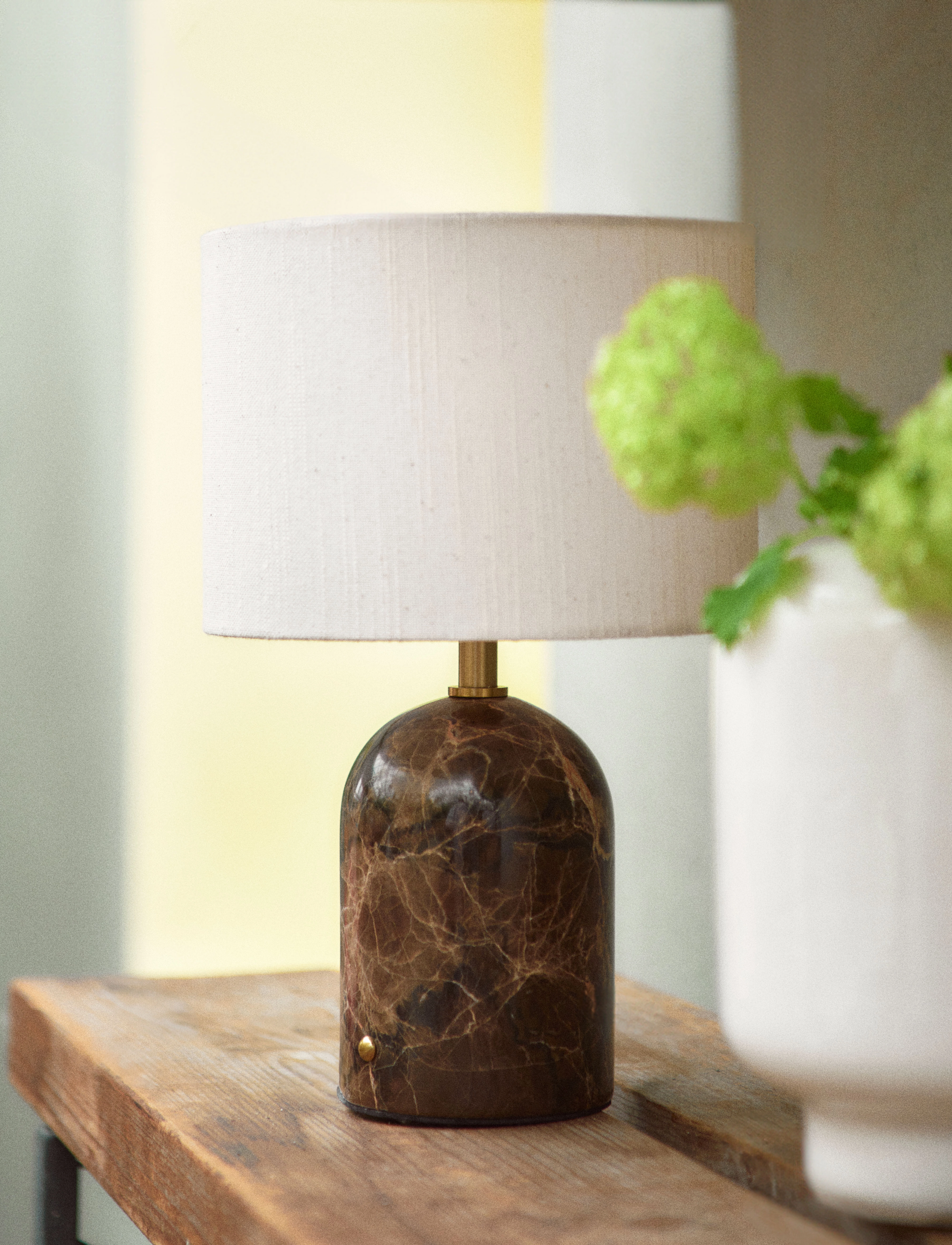 ENKEL LIVING Flair Mini Table Lamp, Ø 18 cm, Lamps, Braun - Homeware