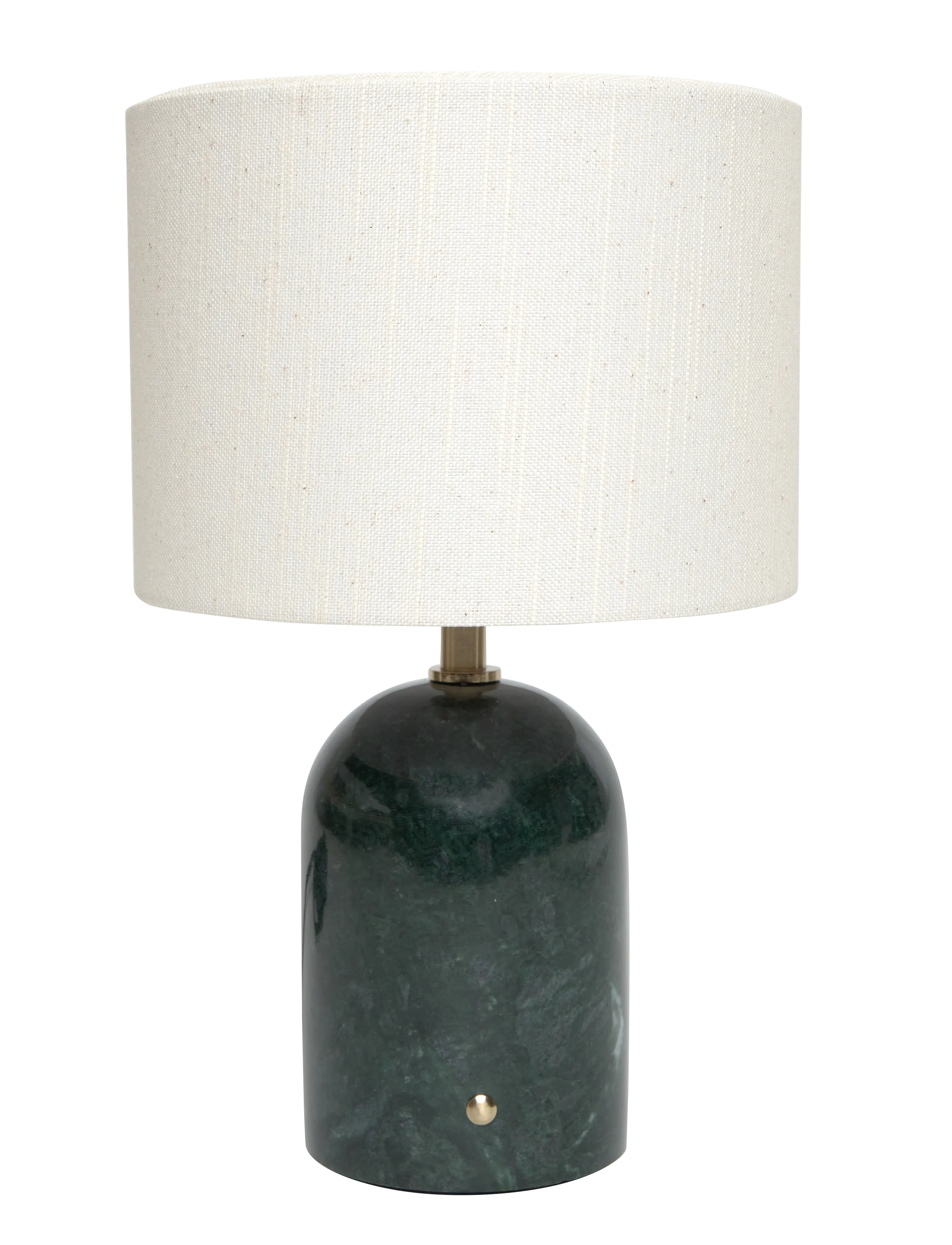 ENKEL LIVING Flair Mini Table Lamp green marble base - Lampen - GREEN, NATURAL / green