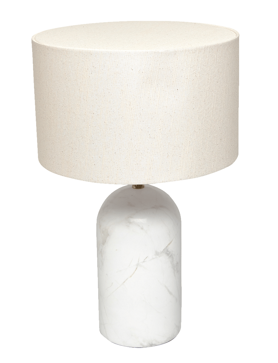 ENKEL LIVING - Flair Table lamp white Marble - nach preis einkaufen - white, natural - 1