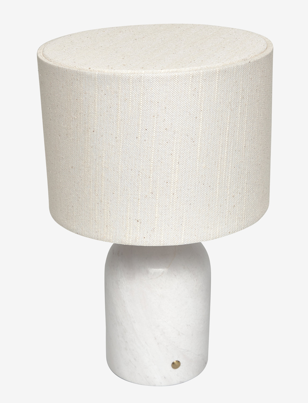 ENKEL LIVING - Flair Mini Table Lamp white marble base - schreibtisch- & tischlampen - white, natural - 1
