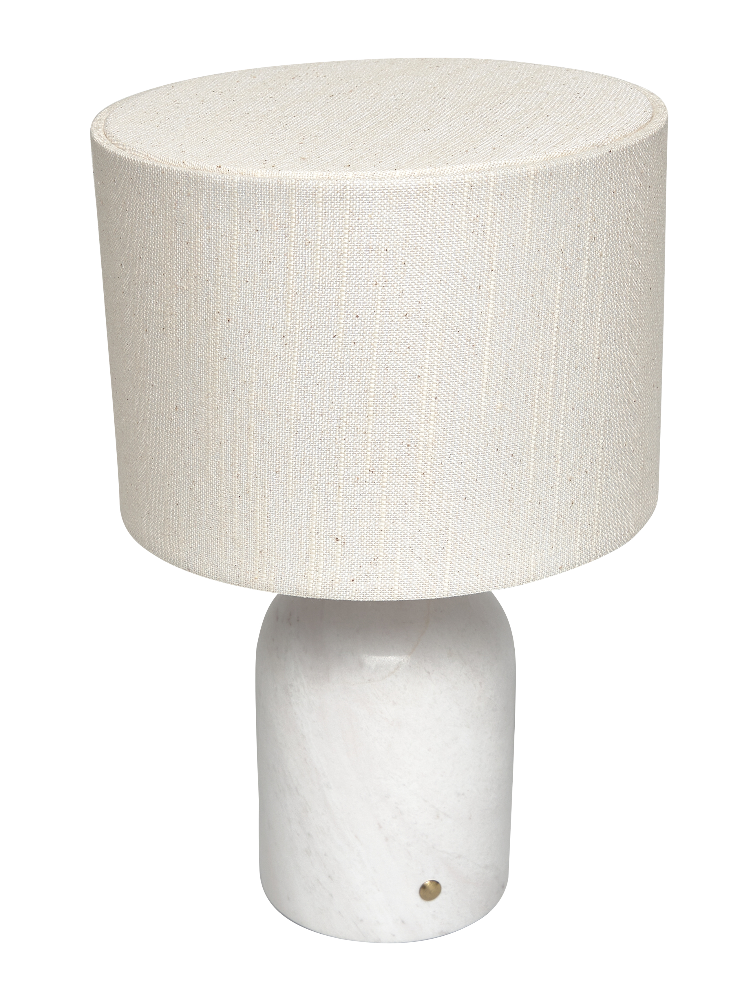 ENKEL LIVING - Flair Mini Table Lamp white marble base - bordlamper - white, natural - 1