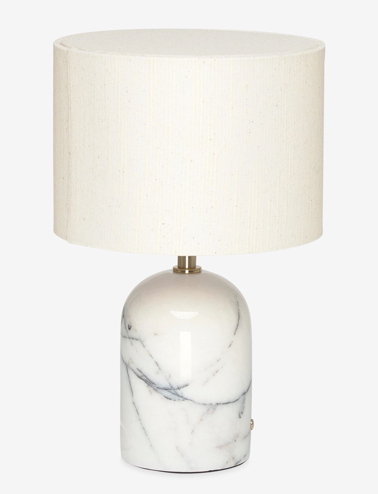 ENKEL LIVING - Flair Mini Table Lamp white-black marble base - schreibtisch- & tischlampen - white-black, natural - 0