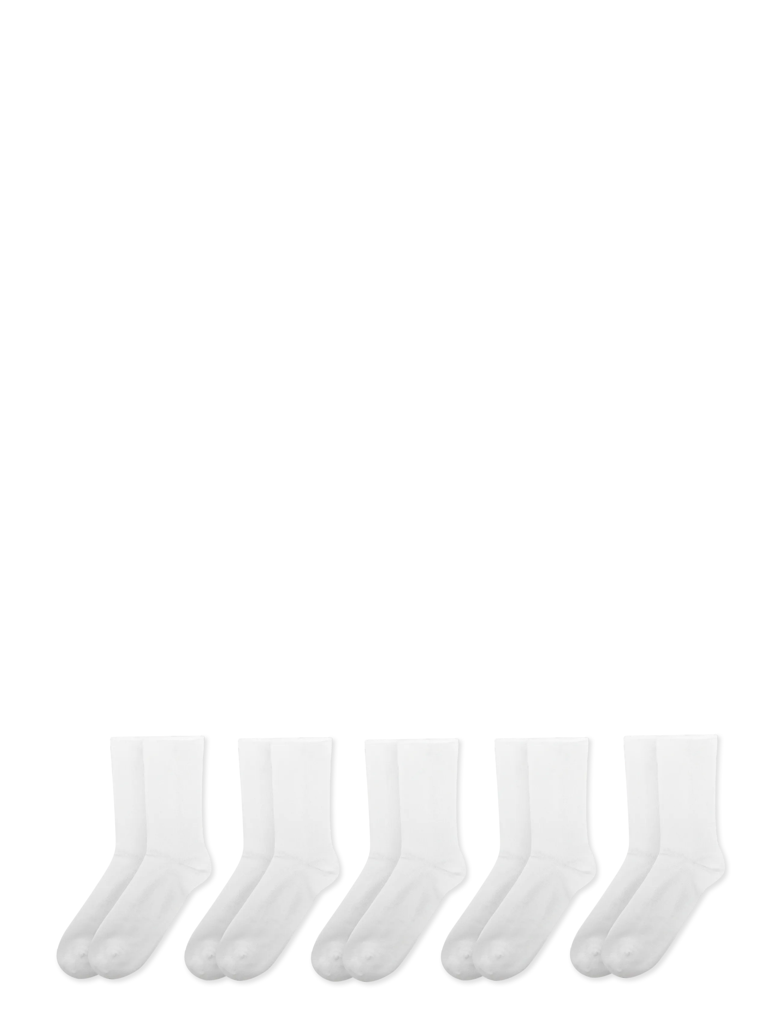Enkel Studio - Ribbed Bamboo Sock 5pk ESLILLY - julegaver under 300kr - white - 1