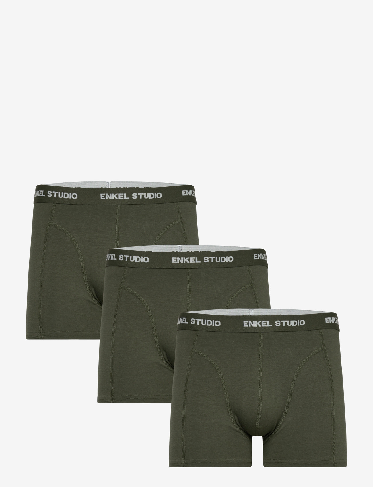 Enkel Studio - Boxer bambus 3pack ESKARLO - trunks - army - 0