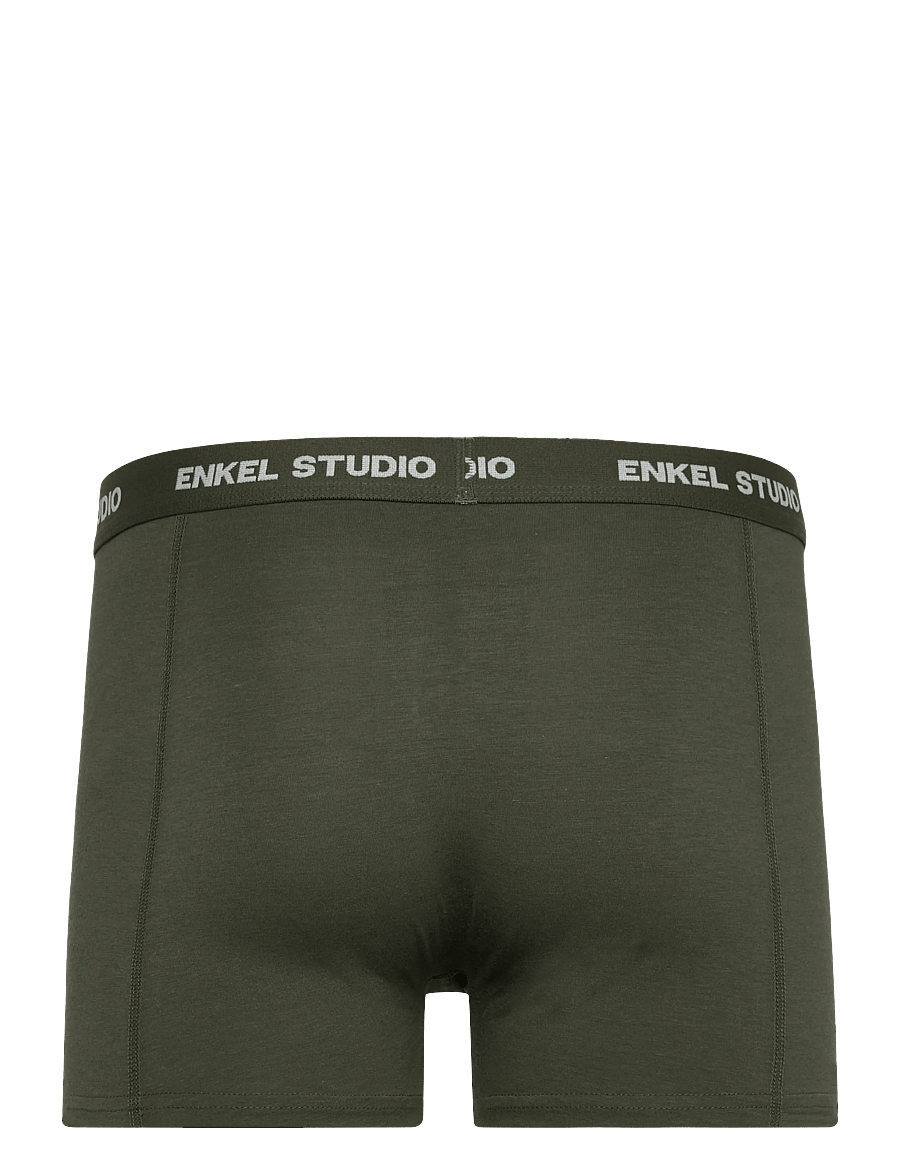 Enkel Studio - Boxer bambus 3pack ESKARLO - multipack kalsonger - army - 3