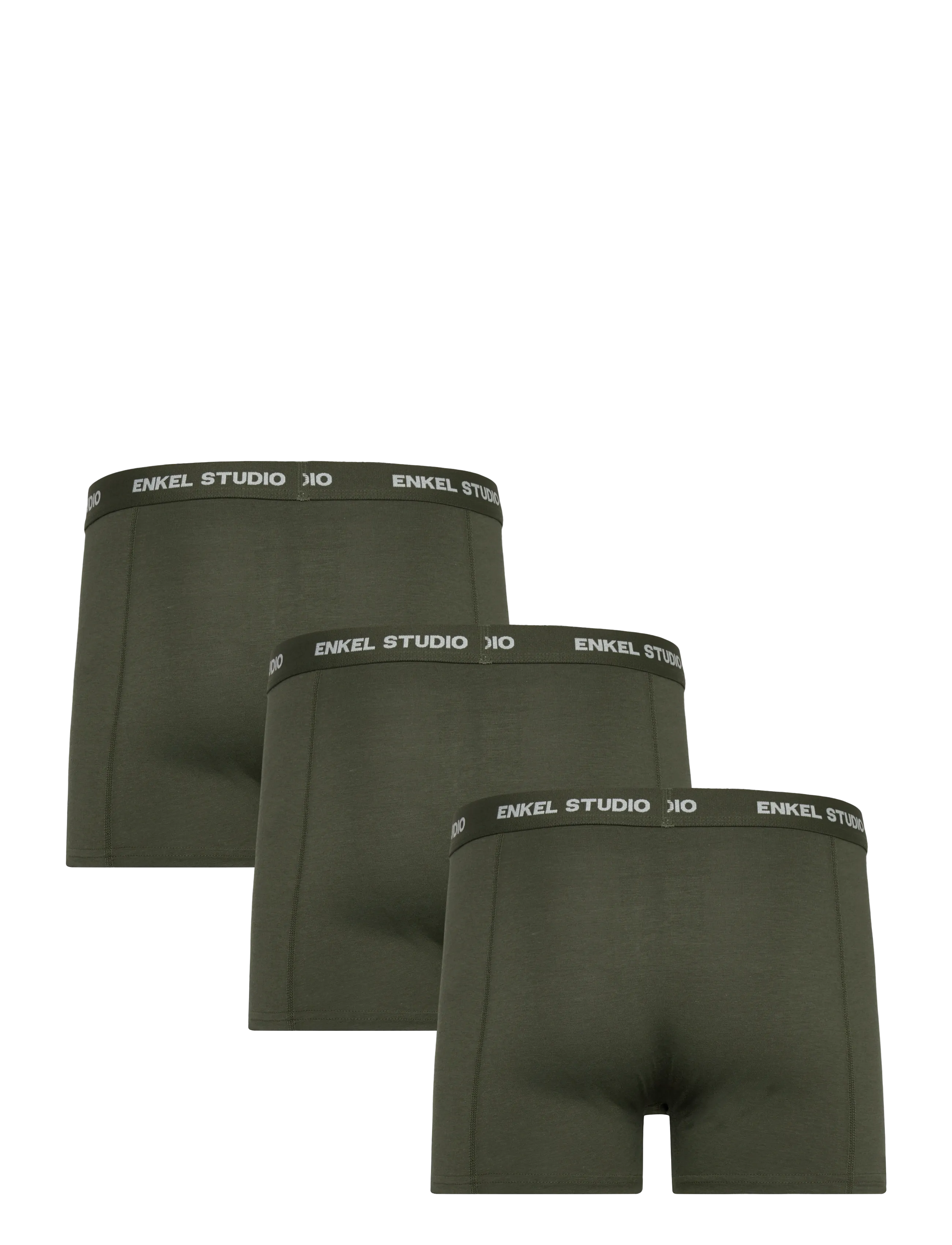 Enkel Studio - Boxer bambus 3pack ESKARLO - boxerkalsonger - army - 1
