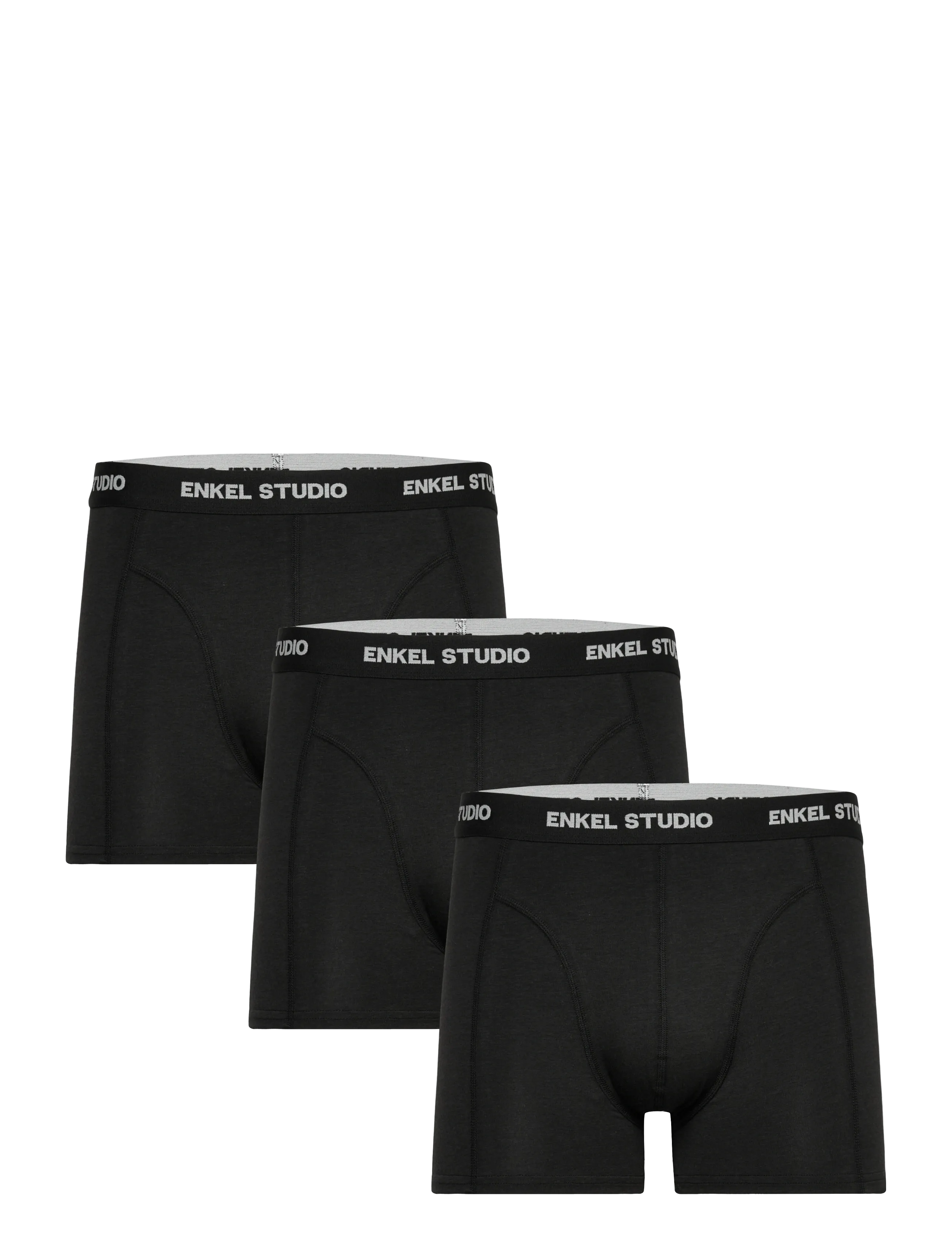 Enkel Studio - Boxer bambus 3pack ESKARLO - multipack kalsonger - black - 0