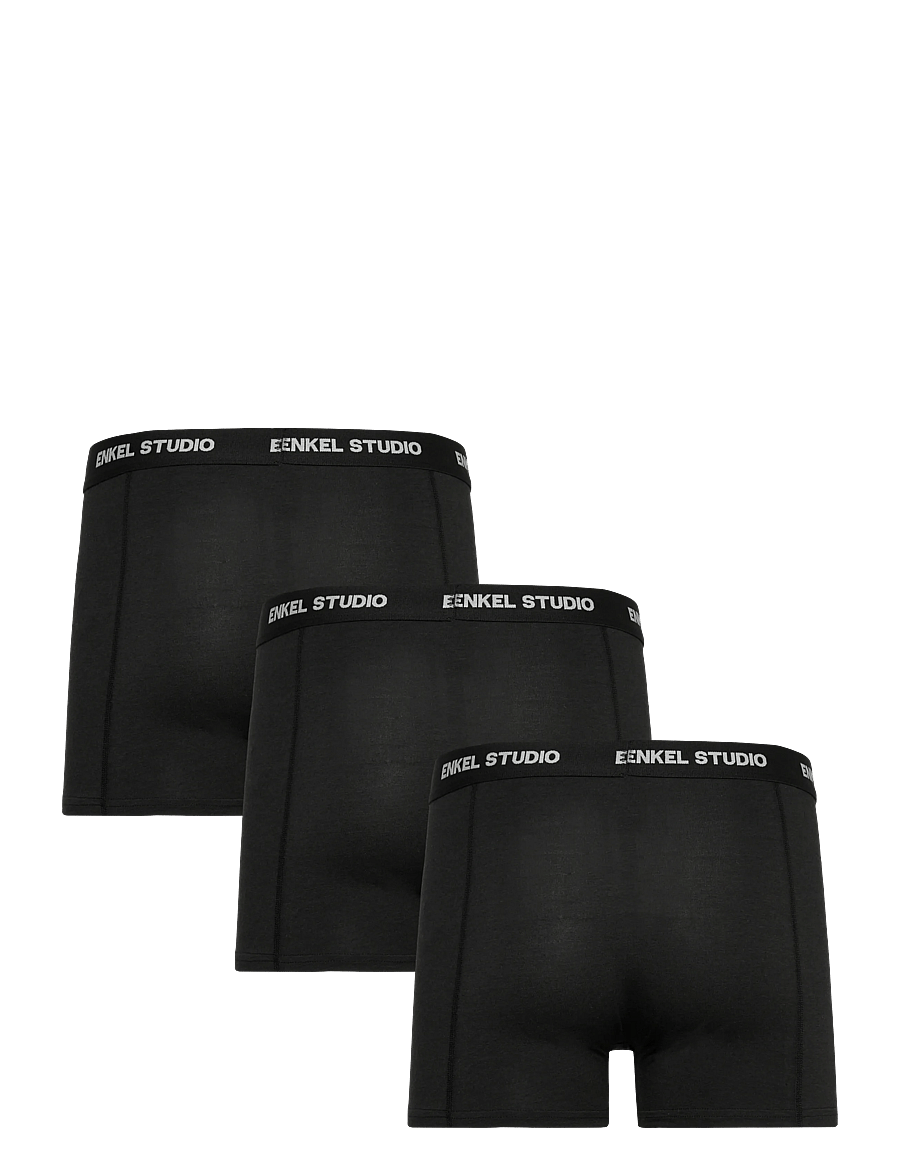 Enkel Studio - Boxer bambus 3pack ESKARLO - multipack kalsonger - black - 1