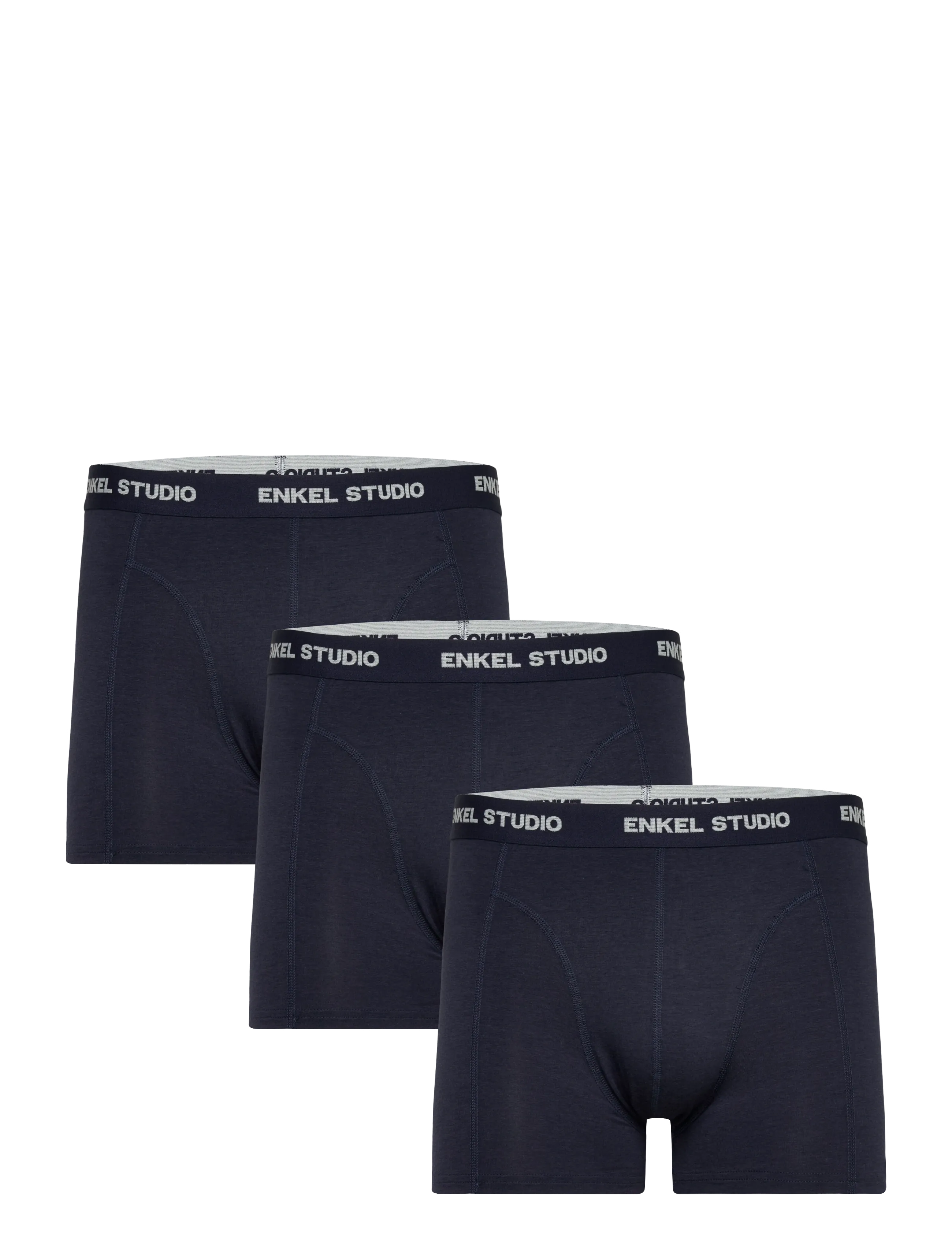 Enkel Studio Boxer Bambus 3Pack Eskarlo, XL, Underwear, Marineblau - Boxers, Männerswear