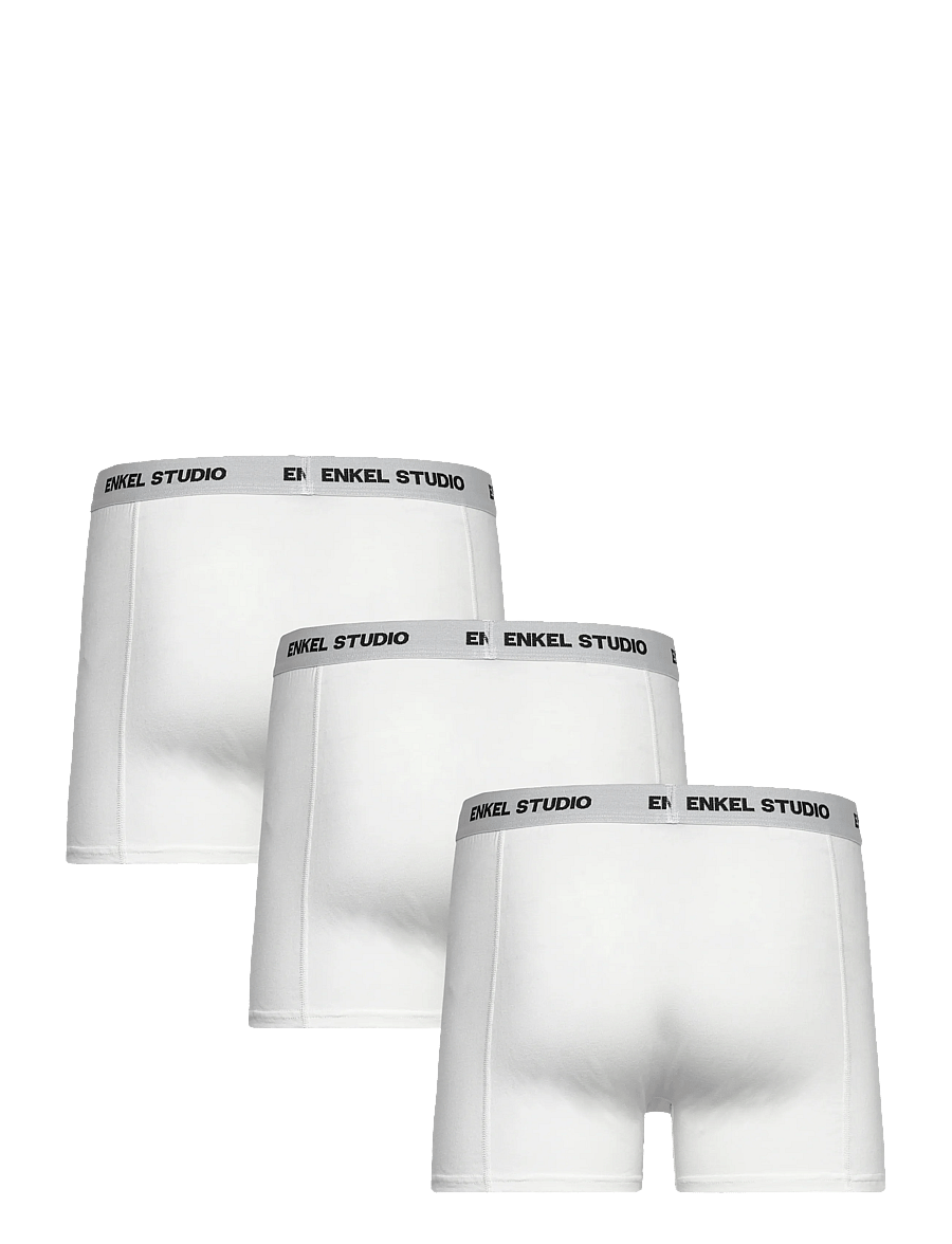 Enkel Studio - Boxer bambus 3pack ESKARLO - alushousut monipakkauksessa - white - 1