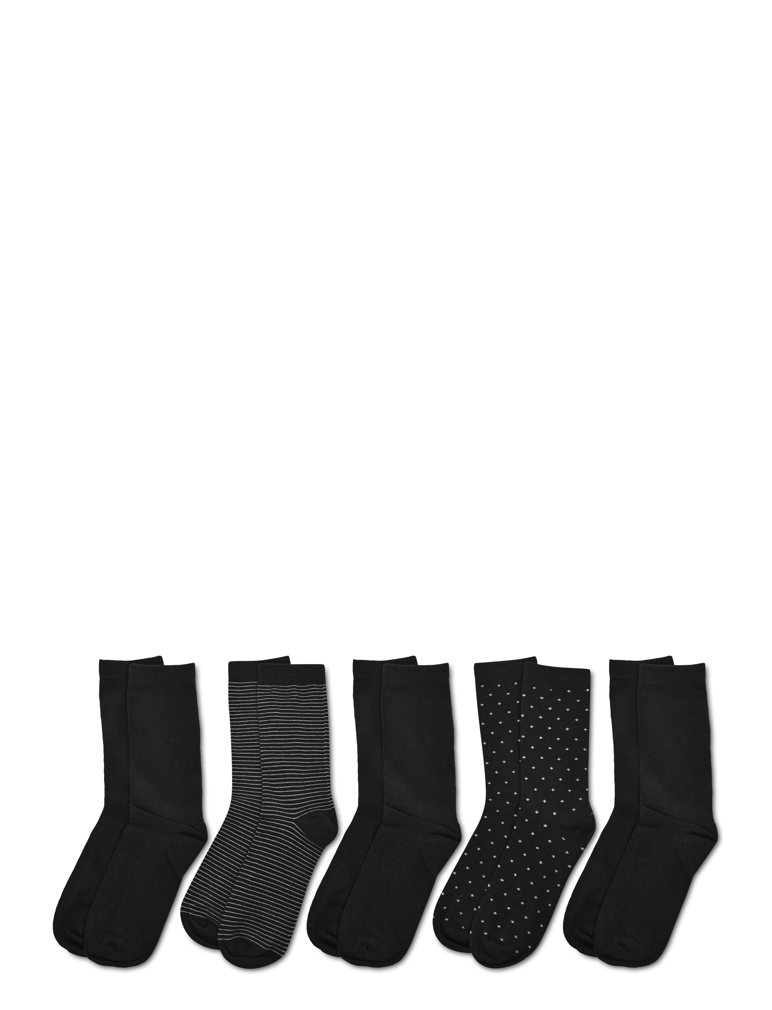 Enkel Studio - Regular Socks 5pk  ESLOUISE - julegaver under 300kr - black - 1