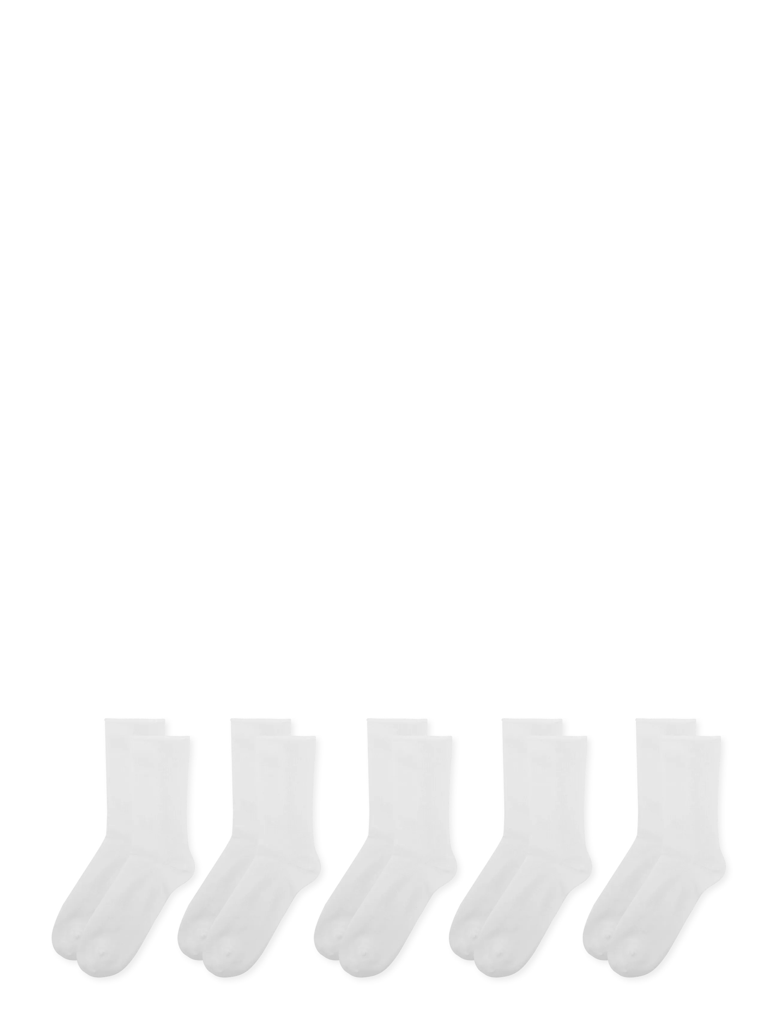 Enkel Studio - Socks Roll Bamboo 5pk ESLINNEA - julegaver under 300kr - white - 2