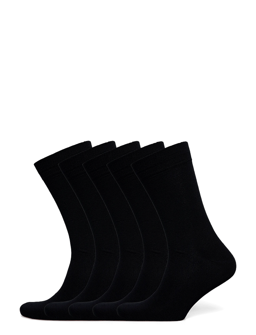 Enkel Studio - Business socks 5-pack ESHUGO - vanliga strumpor - black - 0