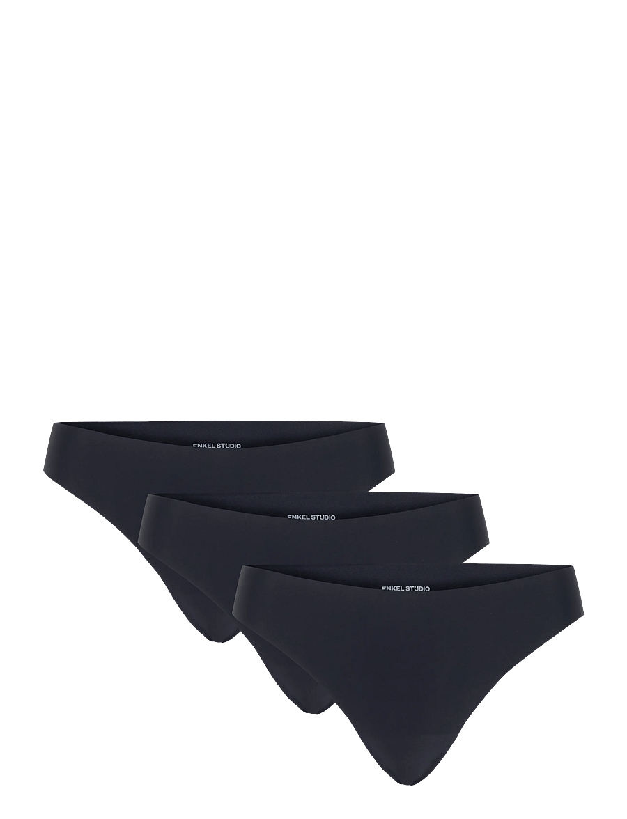 Enkel Studio - Underwear String 3pack ESVERA - stringtrusser - black - 0